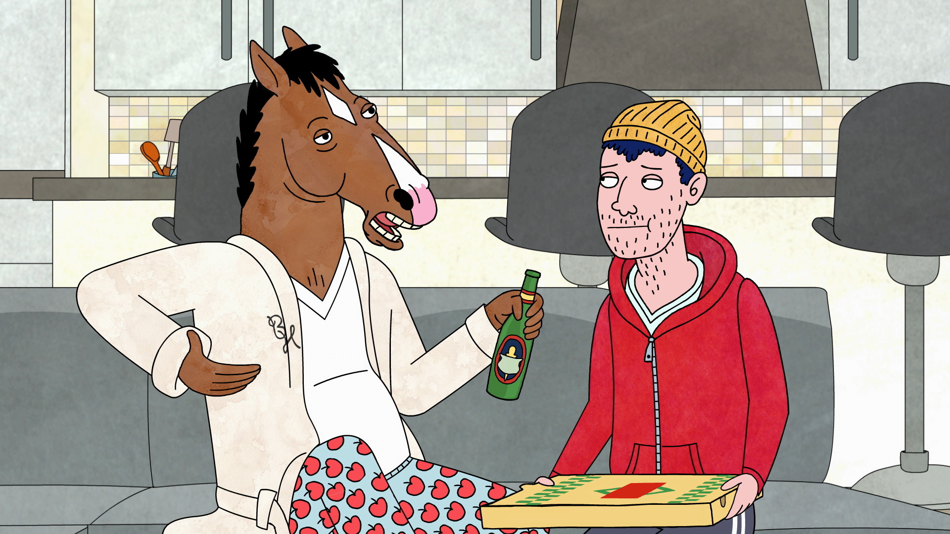 BoJack Horseman, Todd Chavez, Pizza, Birra, Full HD, sfondo desktop