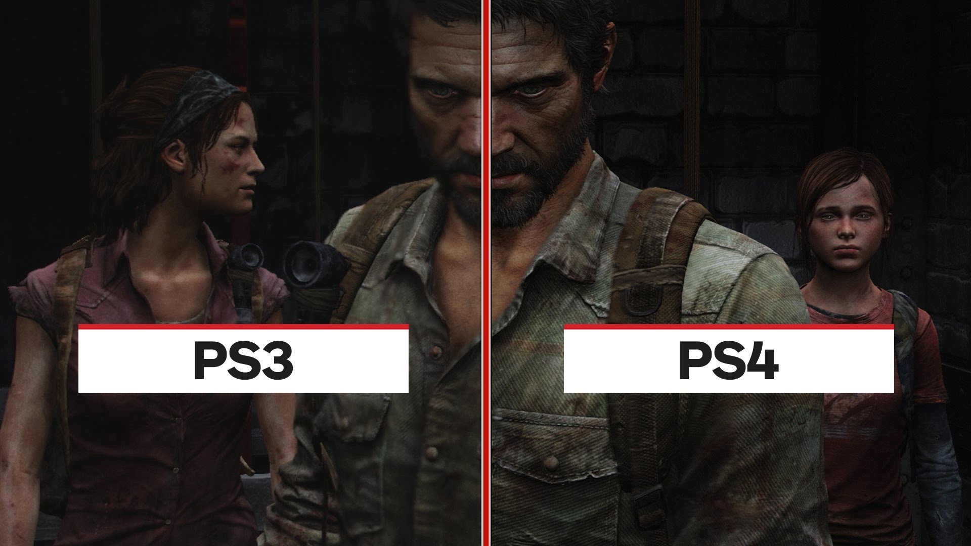 The Last of Us Remastered, Joel, Ellie, Tess, PS3, PS4, Confronto, sfondo Windows 11
