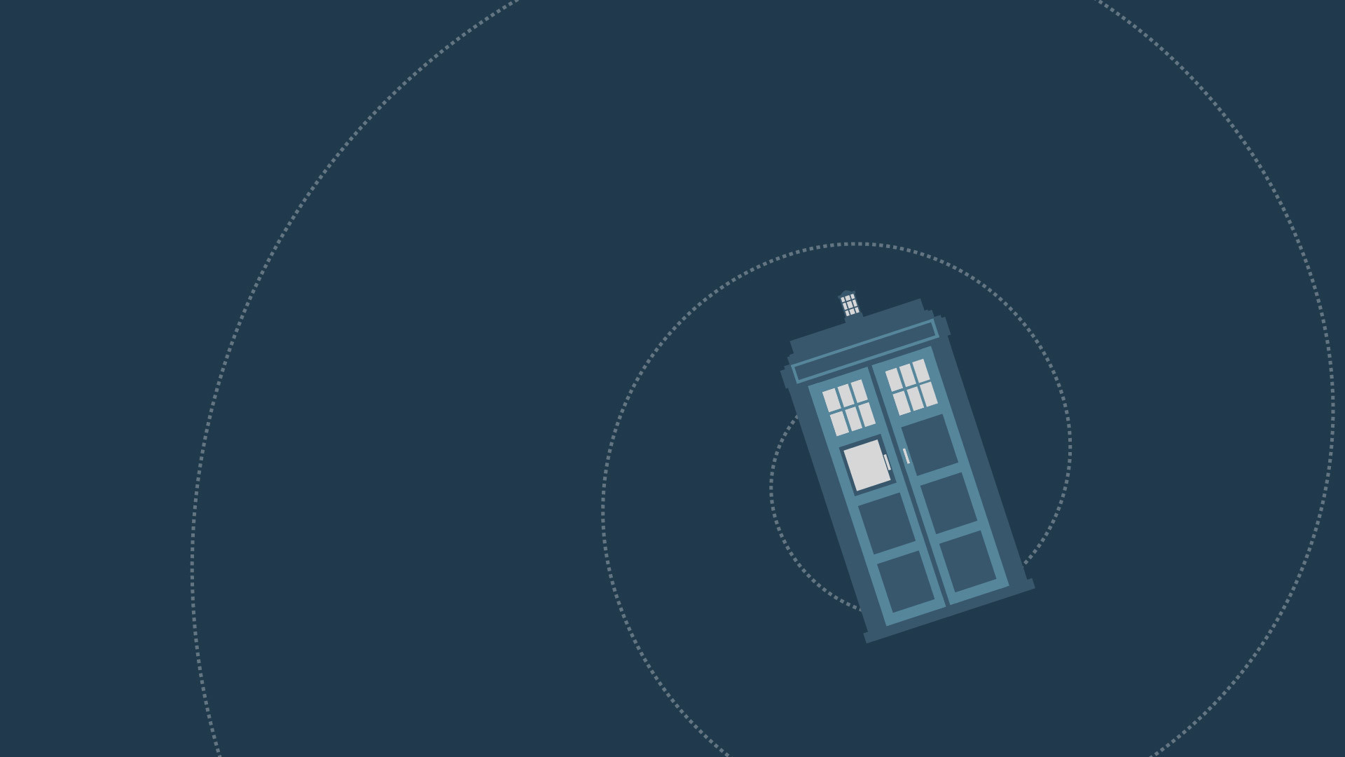 TARDIS, Doctor Who, Minimalista, Blu, Full HD, sfondo per PC e portatile