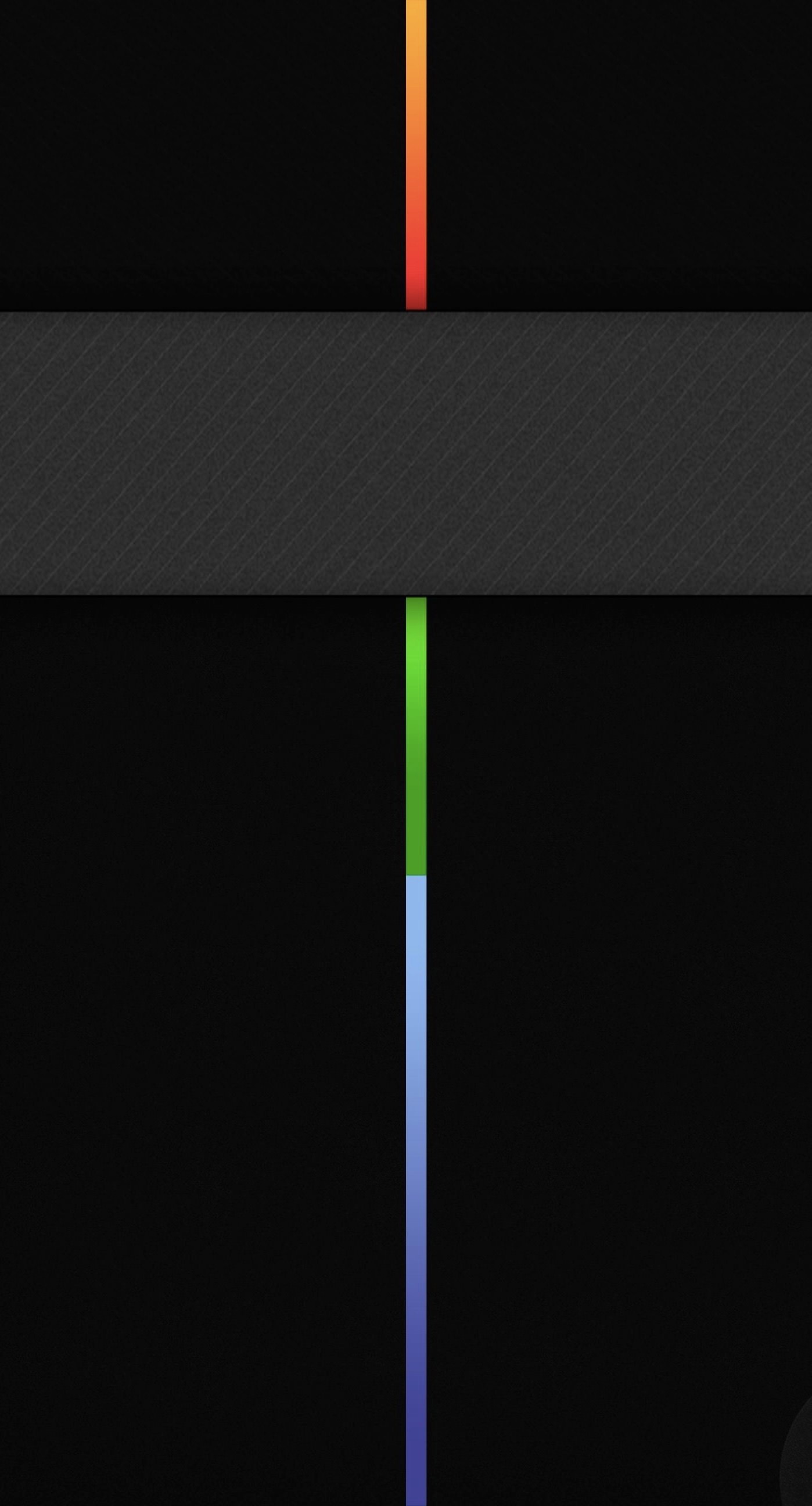 Linea arcobaleno, Sfondo nero, Minimalismo, Full HD, schermata di blocco del cellulare