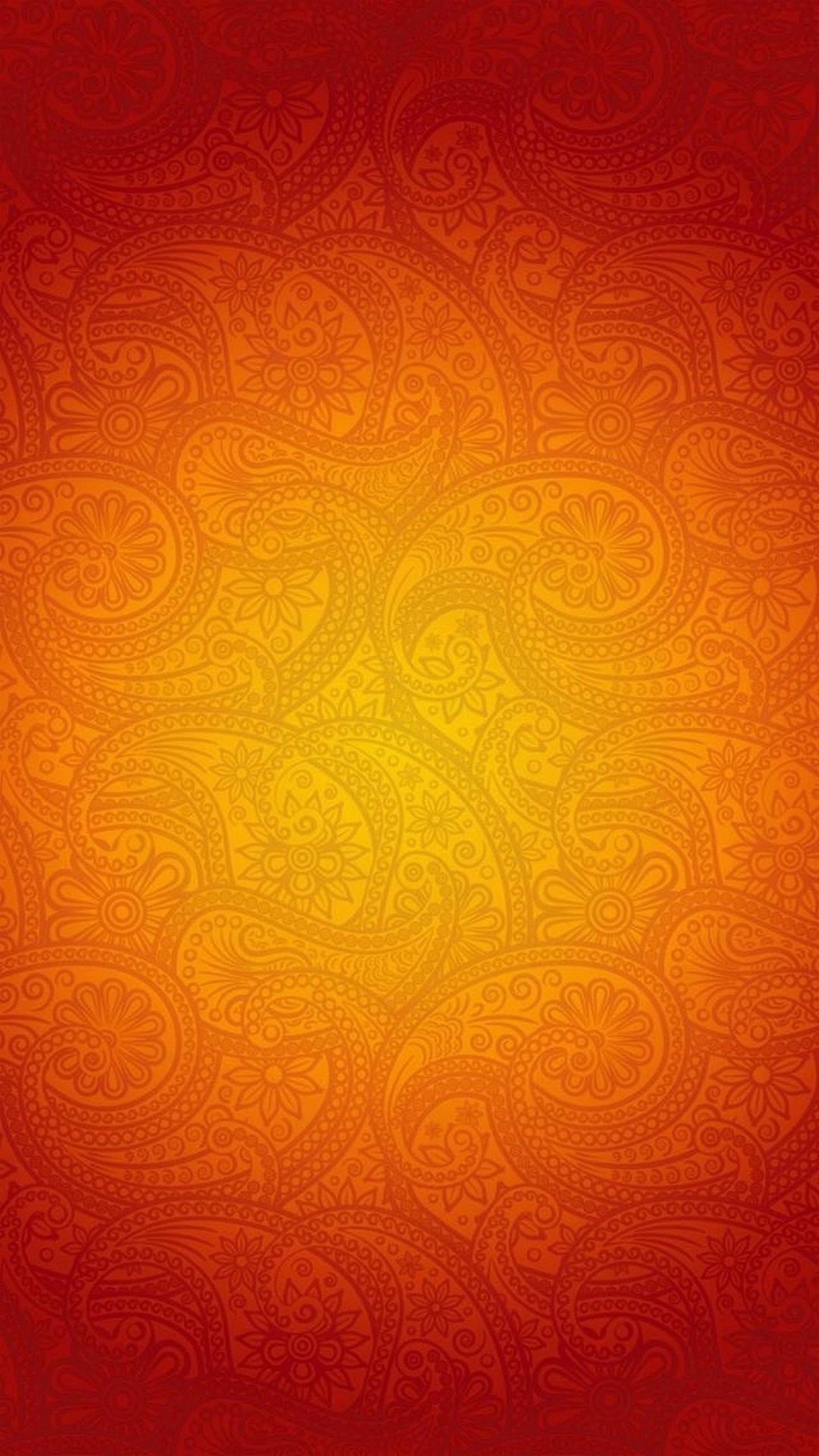 Paisley, Arancione, Motivo, sfondo LG G4