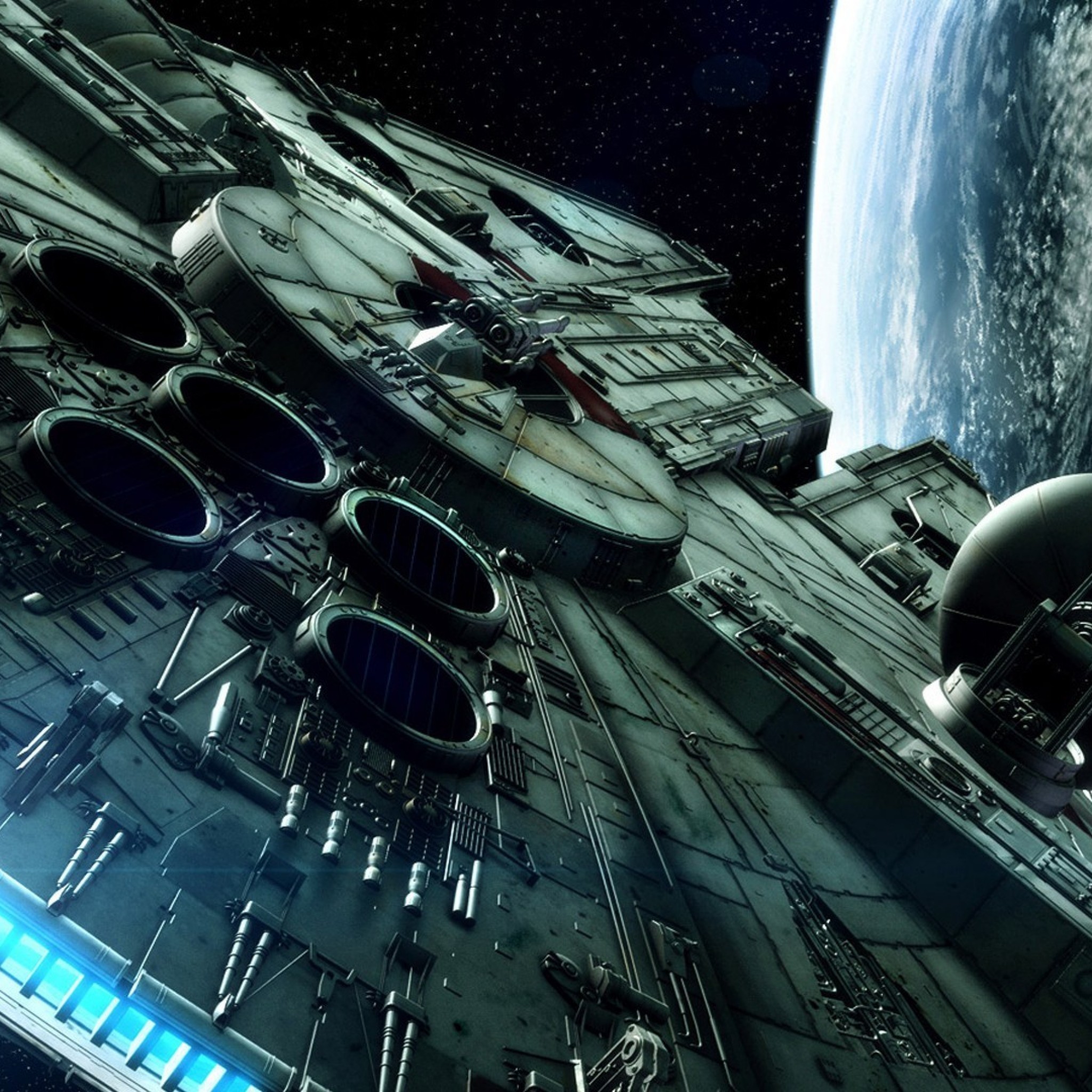 Millennium Falcon, Pianeta, Verticale, sfondo per iPad e tablet