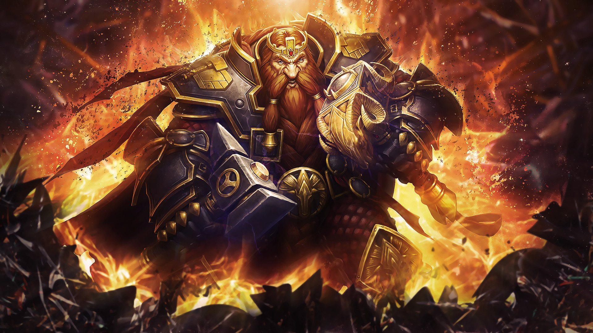 Hearthstone, Nano, Armatura, Fuoco, Warcraft, Full HD, sfondo per portatile