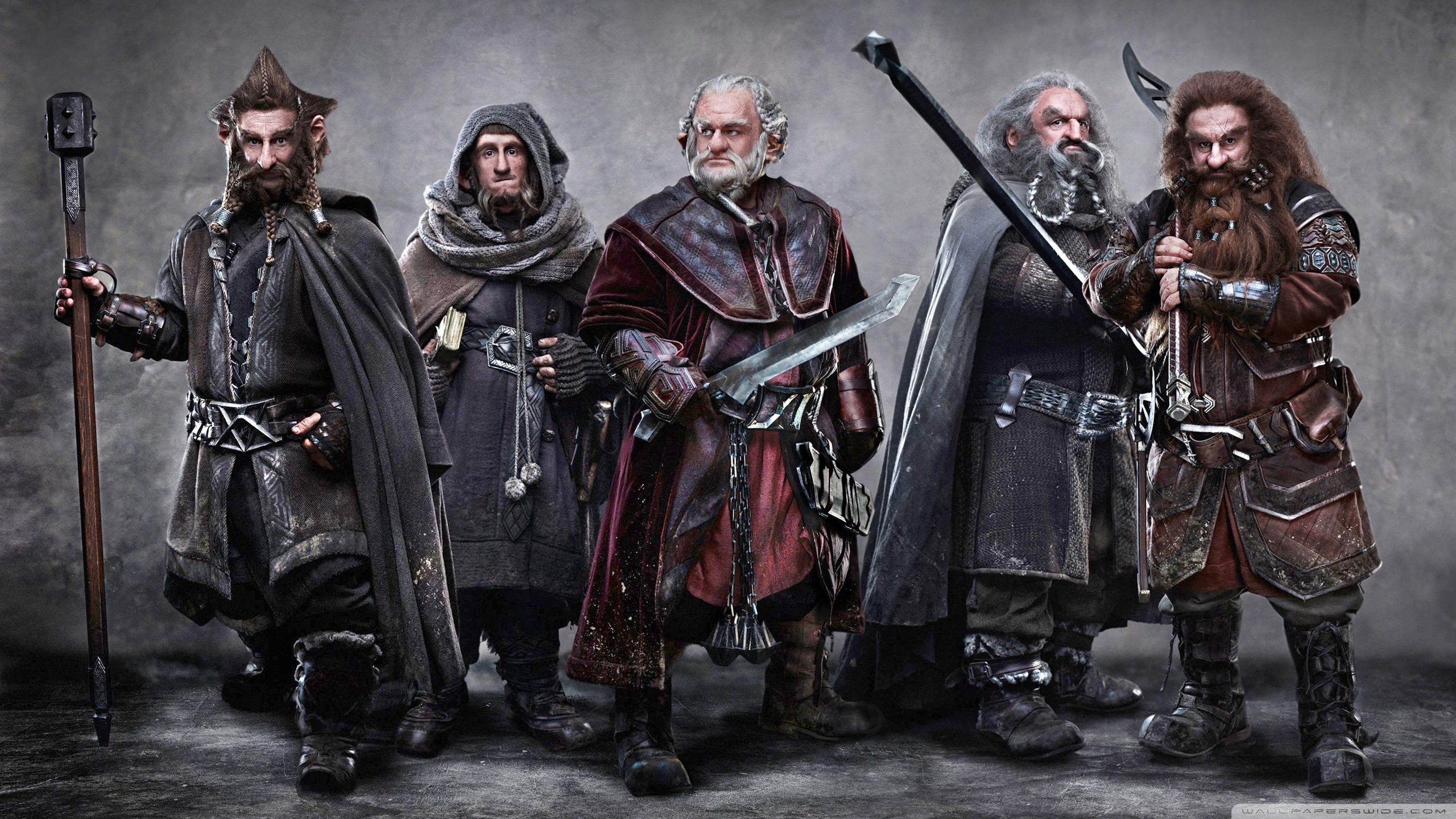 Nori, Dori, Ori, Oin, Gloin, Nani, Lo Hobbit, 2K, sfondo desktop