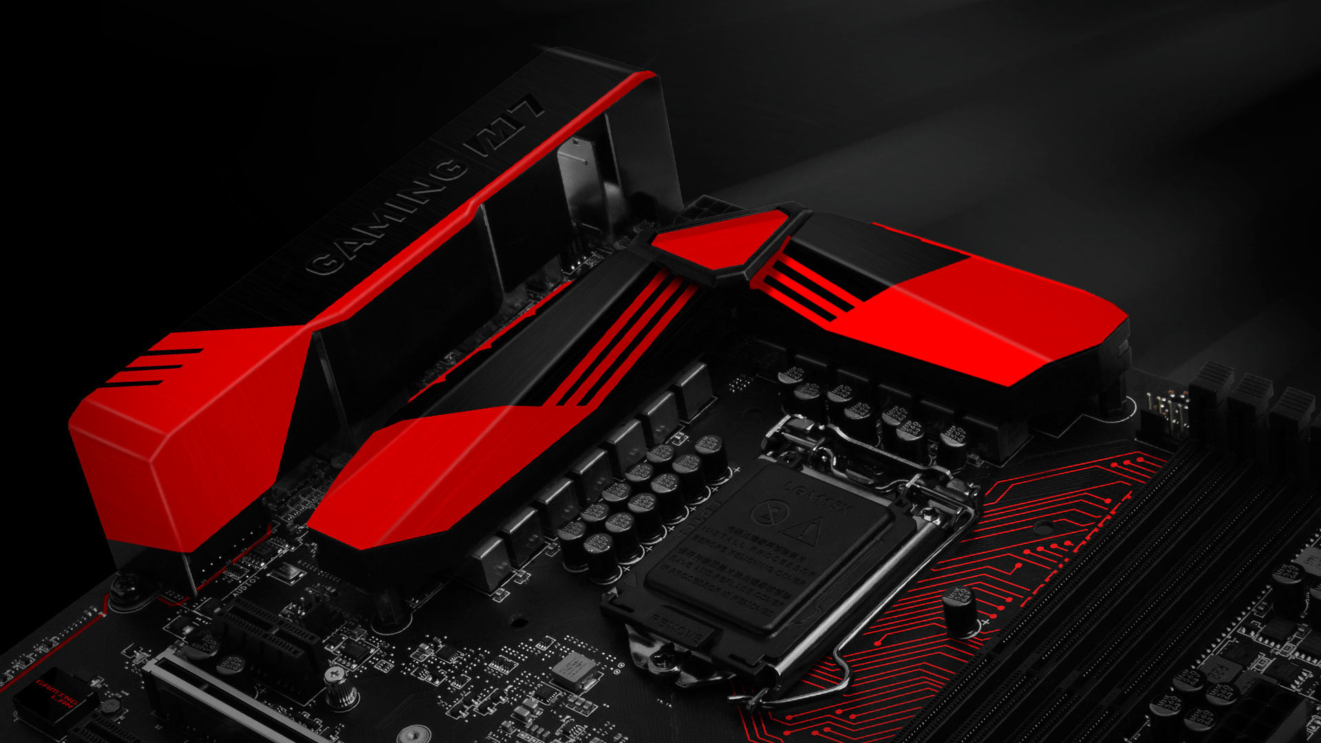 MSI, Scheda madre, Gaming, Rosso e nero, Full HD 1080p, sfondo desktop