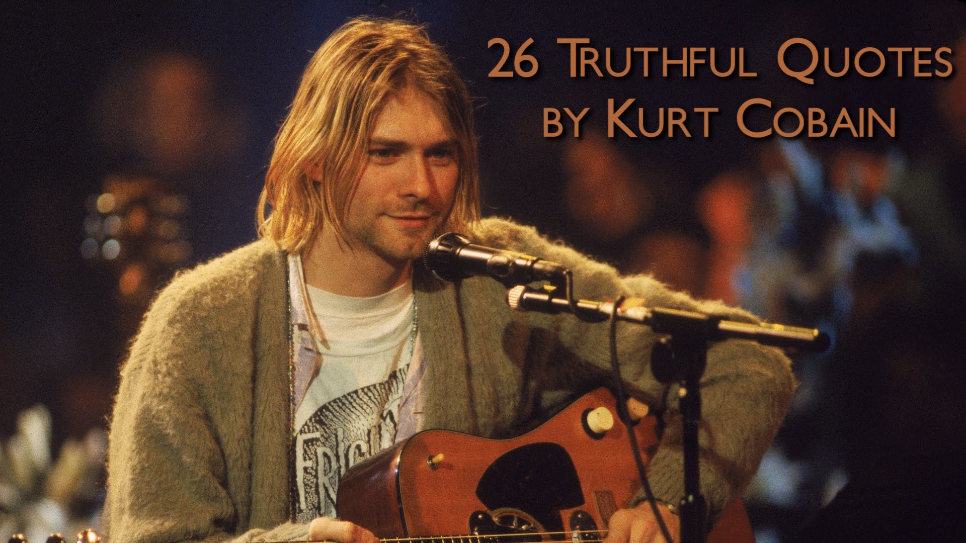 Kurt Cobain, MTV Unplugged in New York, Citazioni, Cardigan, 1920x1080, immagine di sfondo
