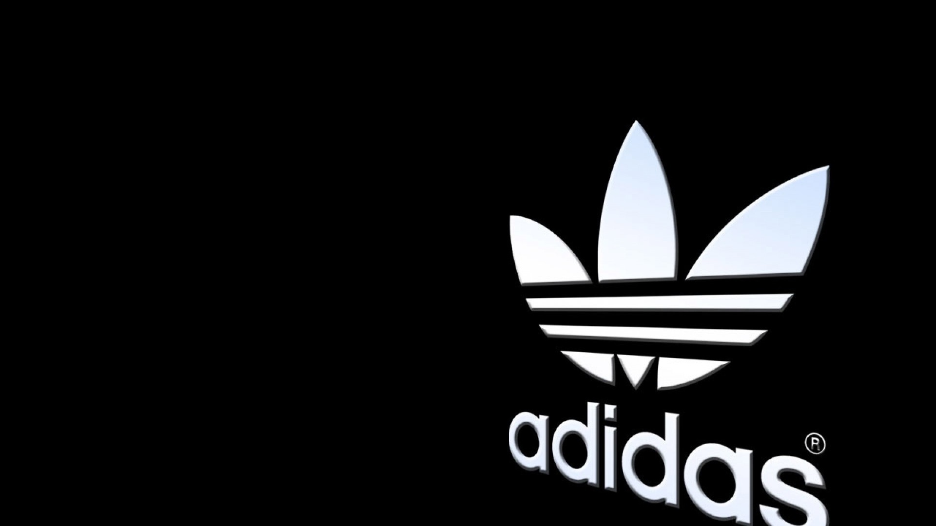 Adidas Originals, Logo trifoglio, Bianco e nero, Full HD, wallpaper per PC