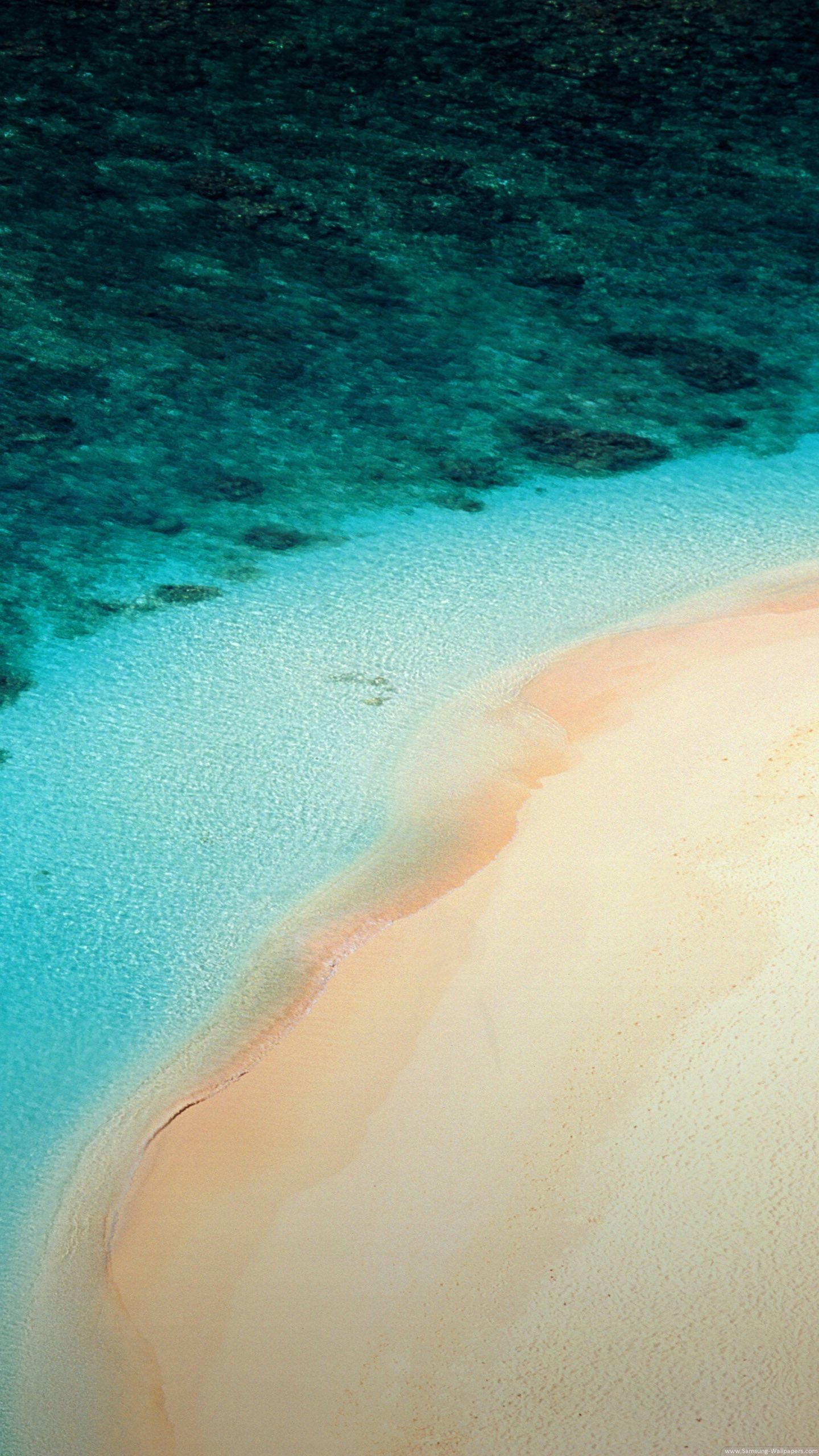 Spiaggia, Vista aerea, Mare turchese, QHD+, wallpaper per smartphone