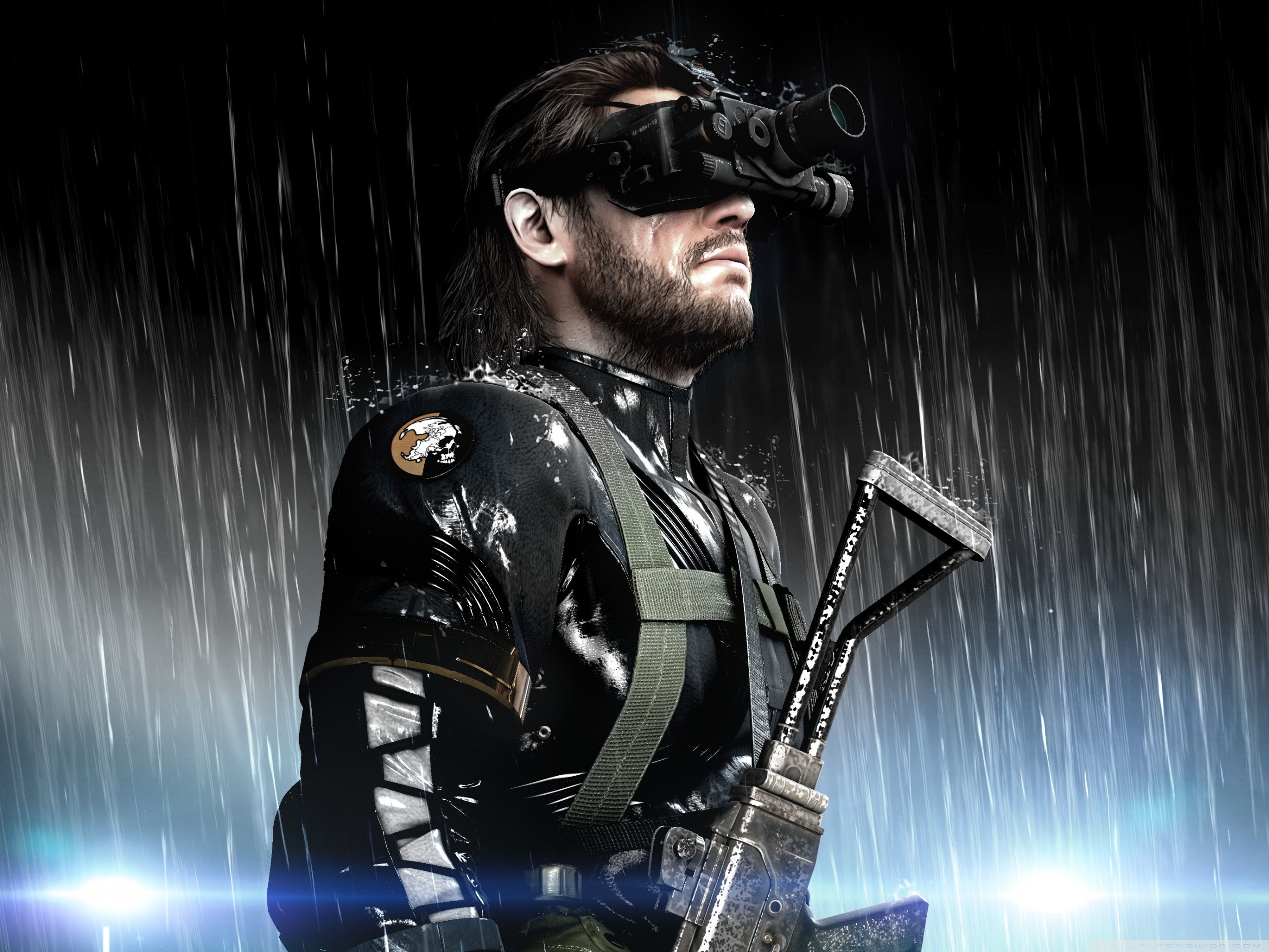 Big Boss, Metal Gear Solid V: Ground Zeroes, Pioggia, Visore notturno, schermata di blocco iPad