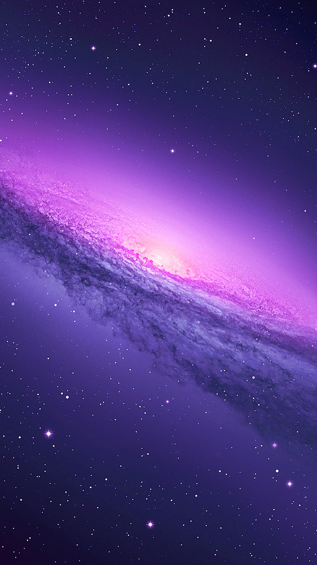 Galassia, Spazio, Viola, Stelle, wallpaper iPhone 4K