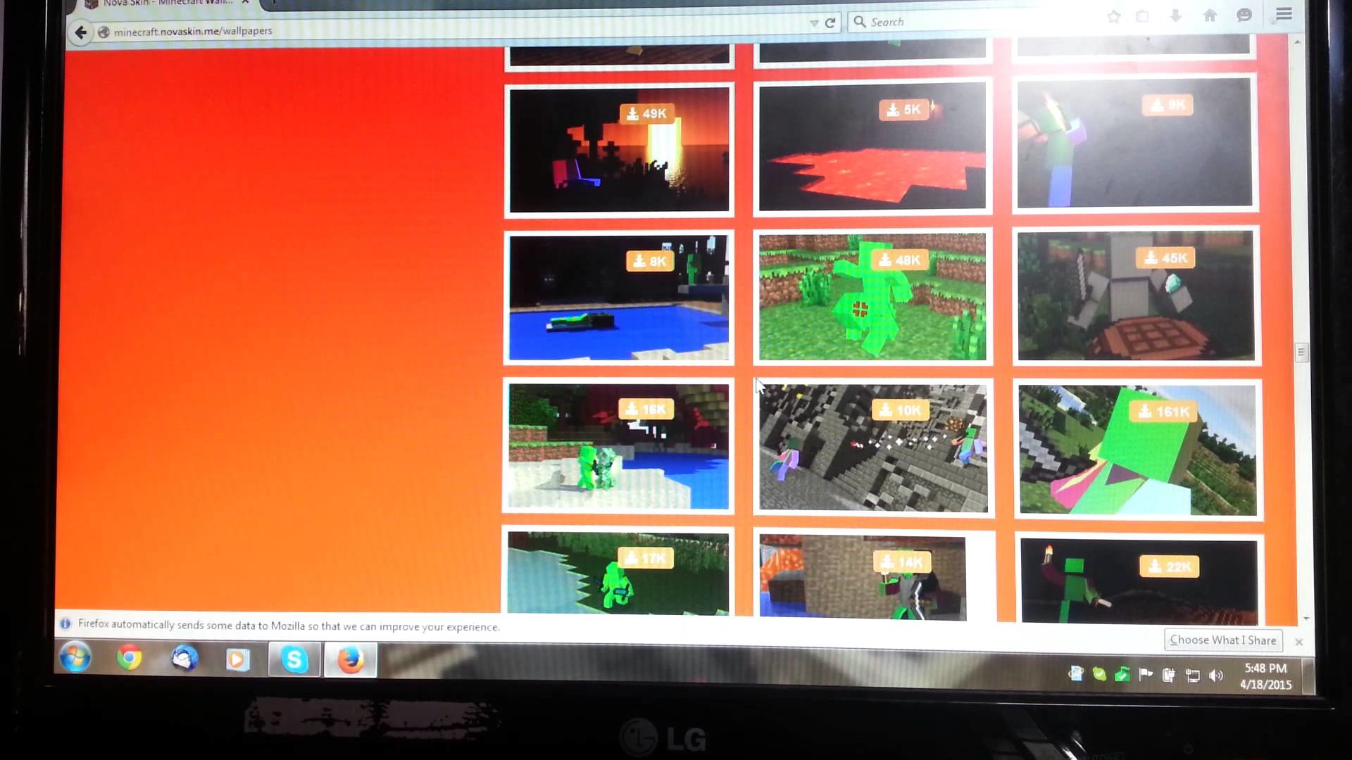 Minecraft, Galleria skin, Monitor, Schermata, Full HD, sfondo desktop