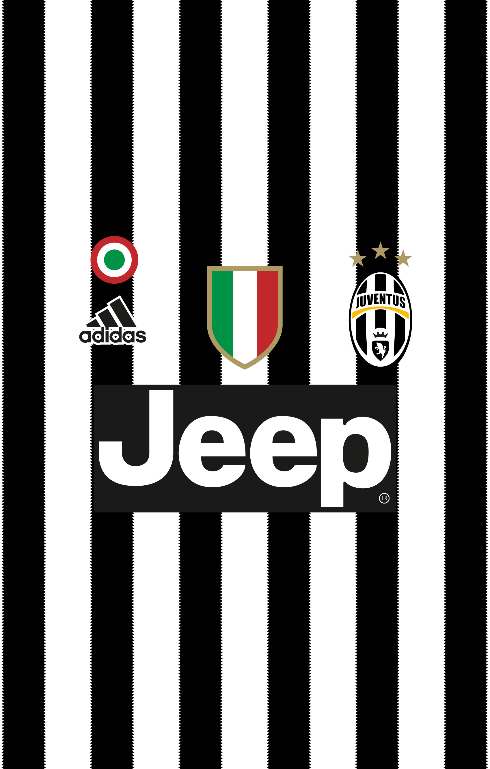 Maglia della Juventus, Juventus, Jeep, Adidas, Strisce bianconere, sfondo per iPhone