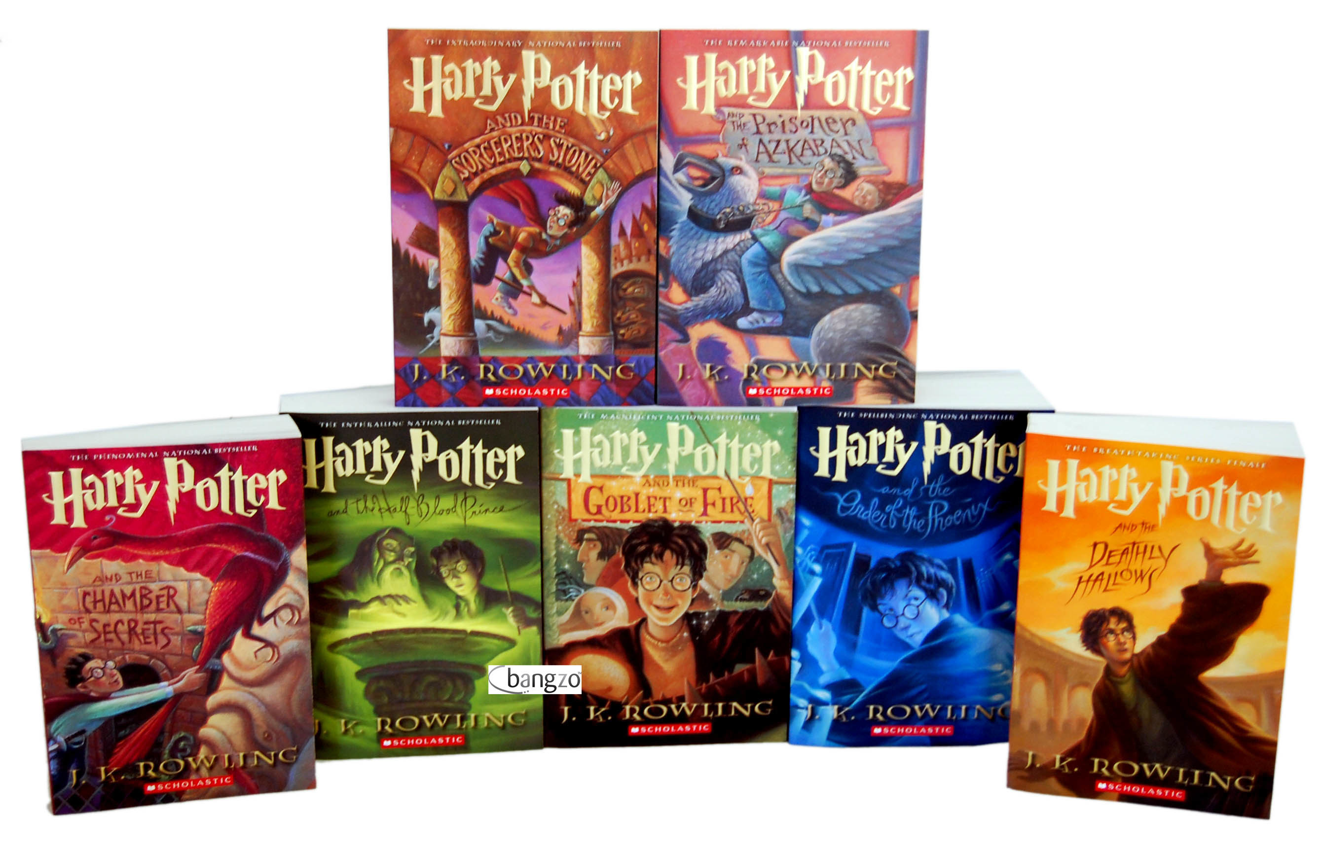 Harry Potter, Libri, Scholastic, J. K. Rowling, Saga completa, 2K, sfondo per portatile