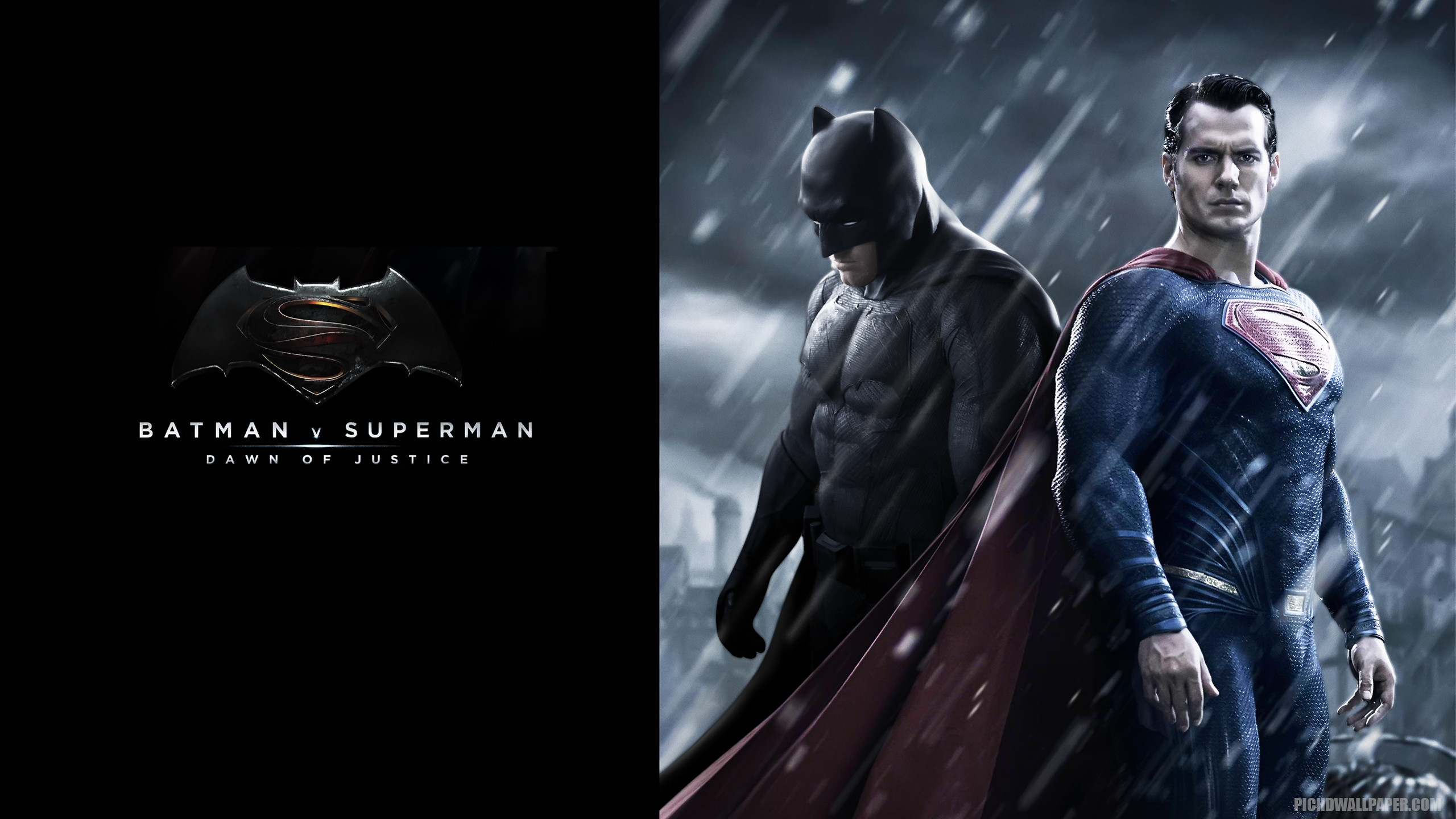 Batman, Superman, Ben Affleck, Henry Cavill, Batman v Superman: Dawn of Justice, Pioggia, sfondo 1440p