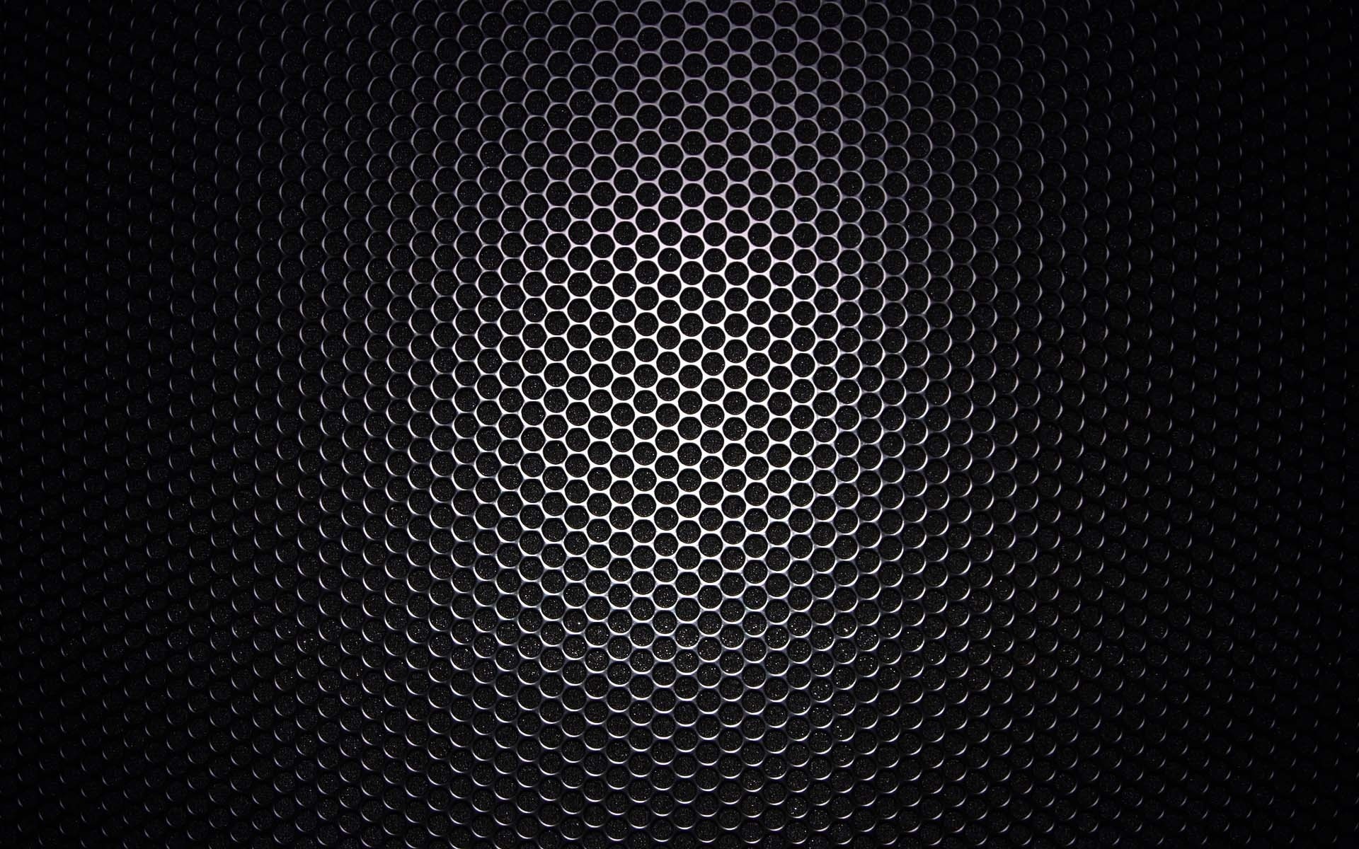 Griglia esagonale, Metallo nero, Texture, Vignettatura, 16:10 Full HD, sfondo widescreen