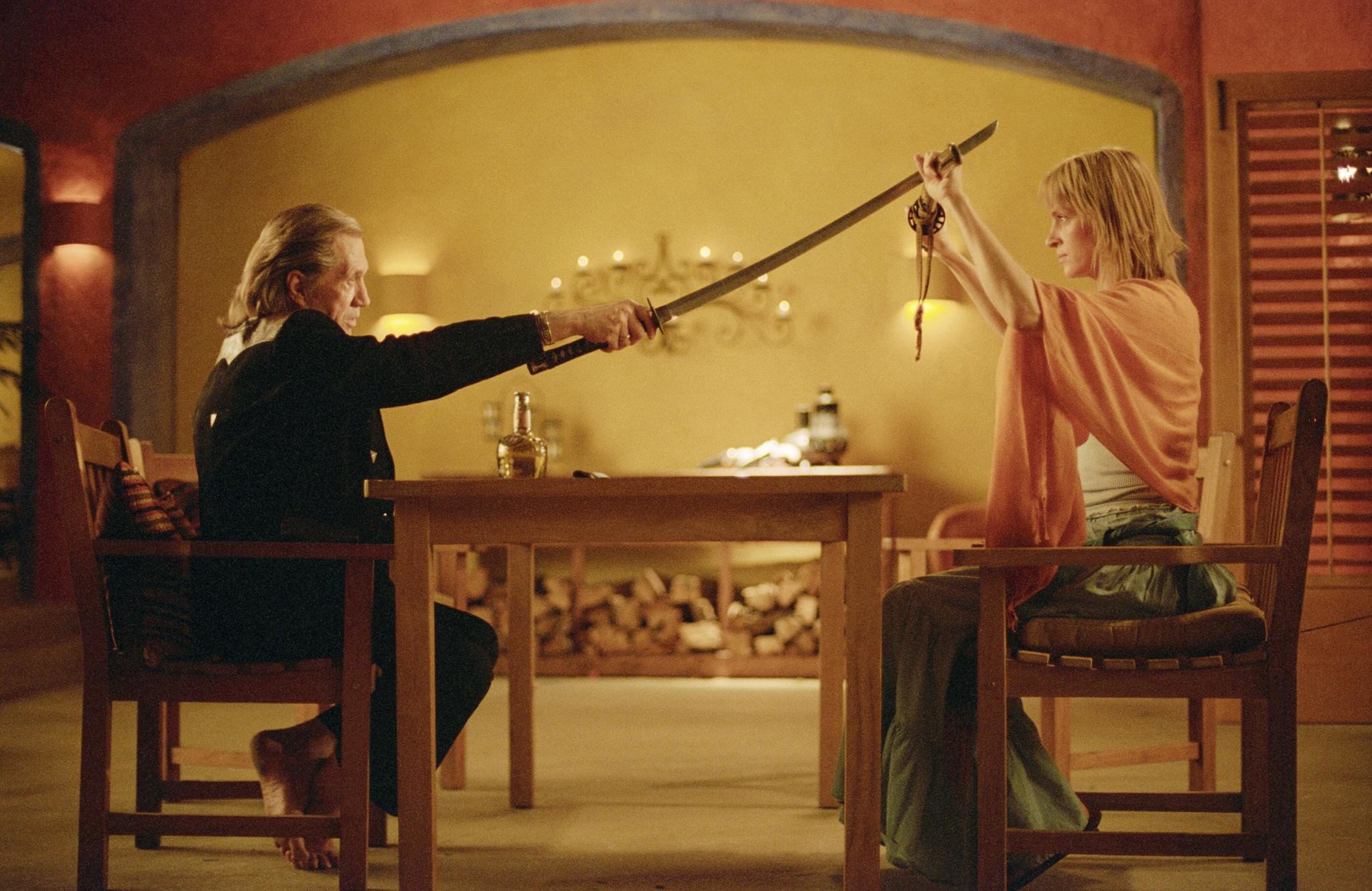 Kill Bill: Volume 2, Uma Thurman, David Carradine, Bill, La Sposa, Duello, sfondo Windows 11