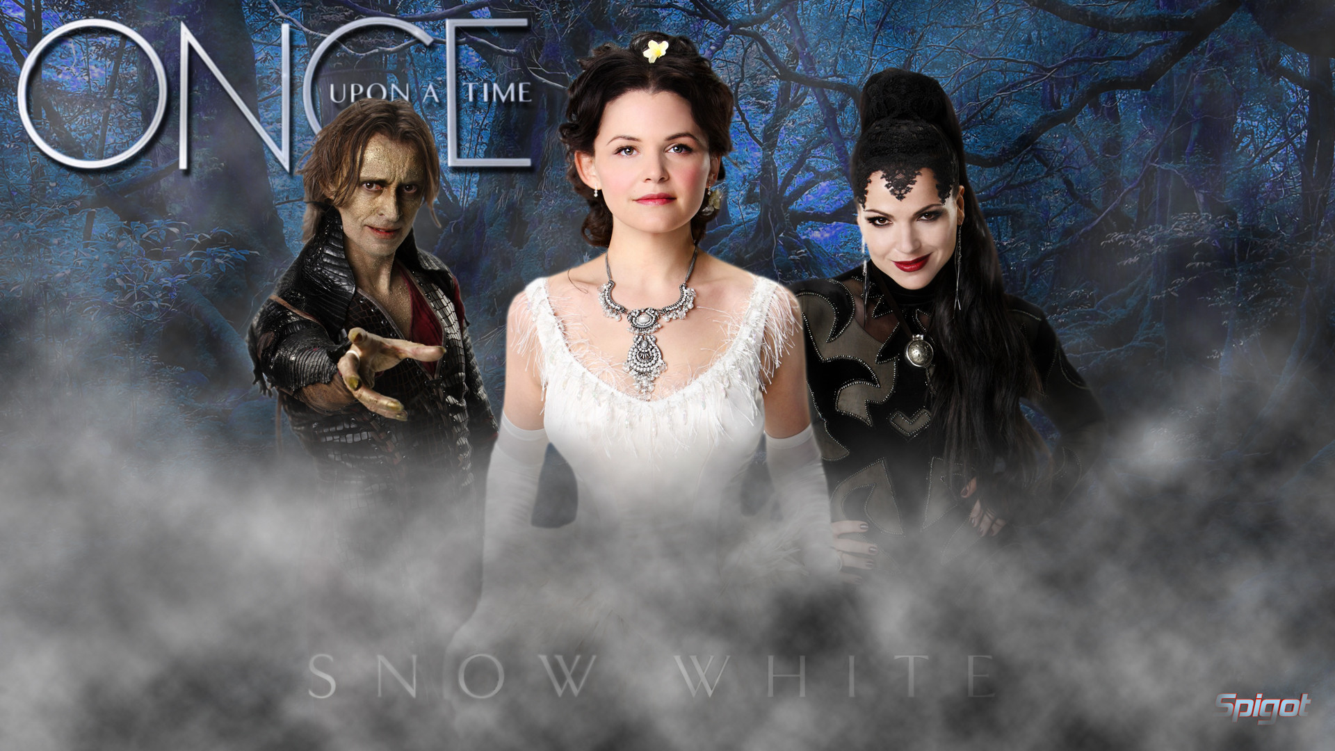 Biancaneve, Tremotino, Regina Cattiva, C'era una volta, Nebbia, Full HD 1080p, sfondo desktop