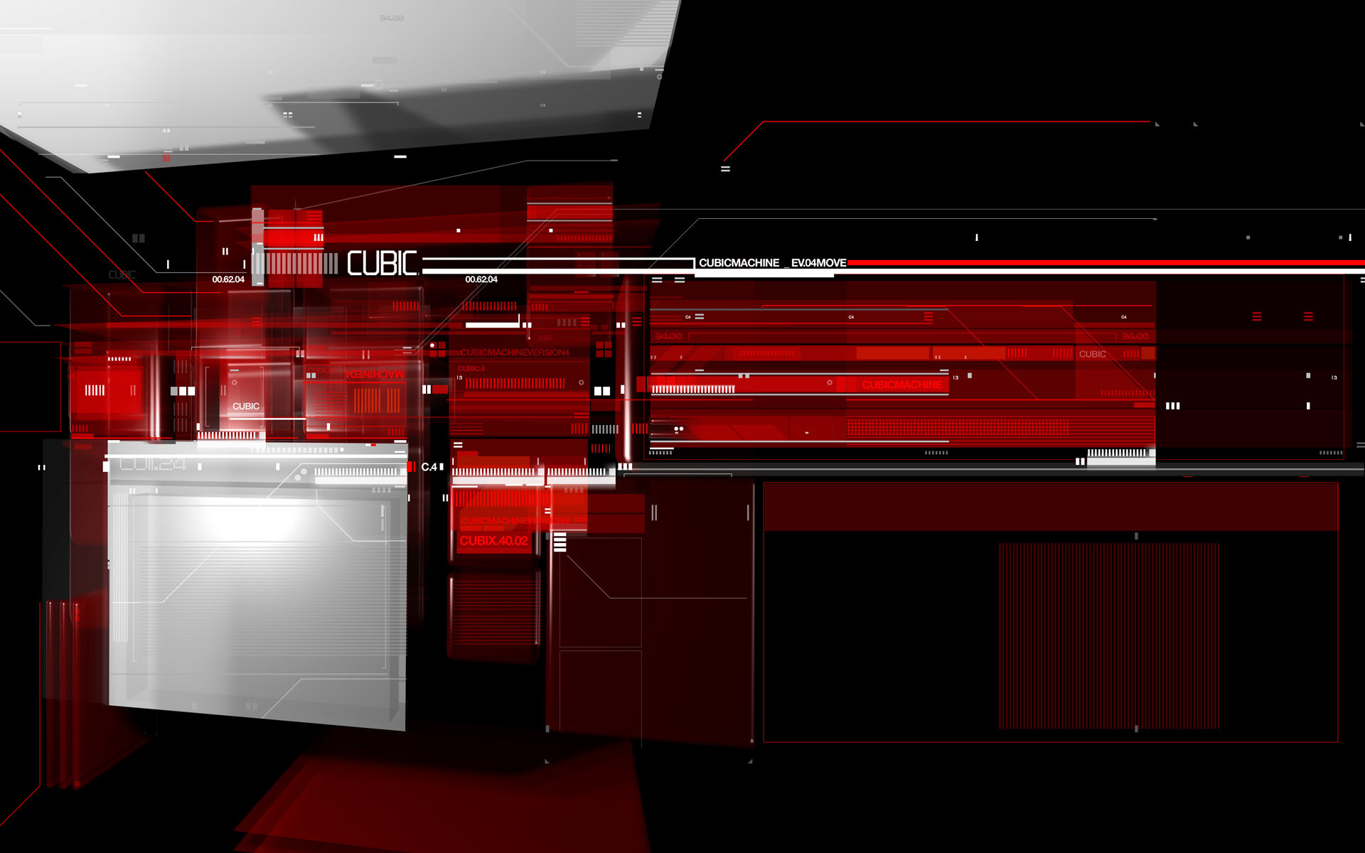 Interfaccia, Astratto, Rosso, 1920x1200, sfondo MacBook Pro