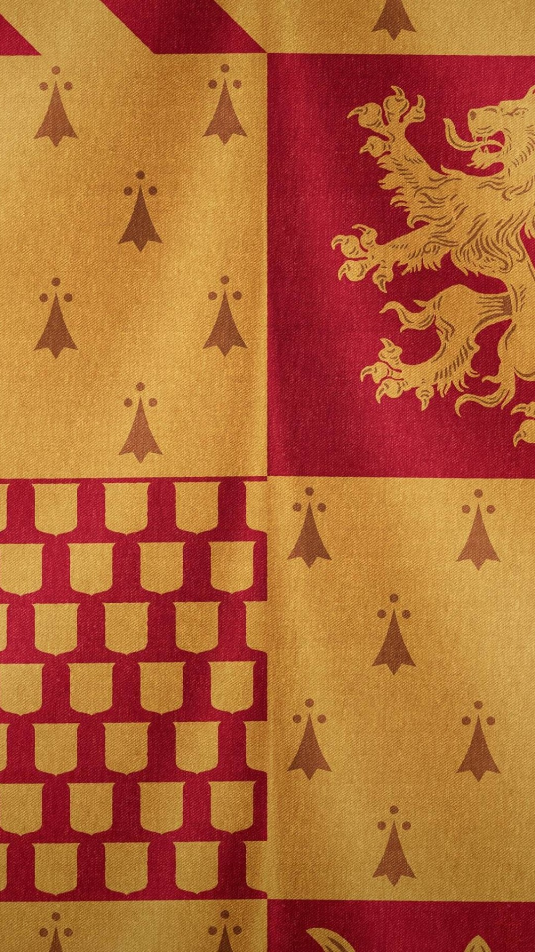 Grifondoro, Harry Potter, Leone, Rosso e oro, Full HD, sfondo per smartphone