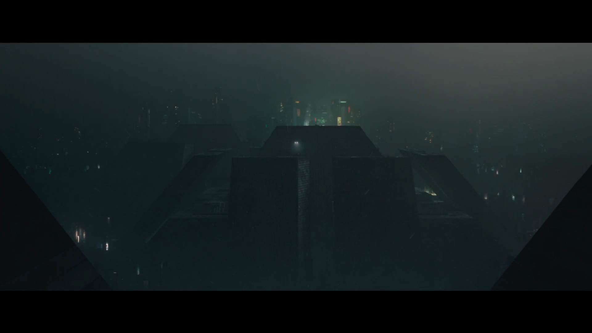 Blade Runner, Tyrell Corporation, Piramide, Nebbia, Notte, 16:9 Full HD, sfondo widescreen