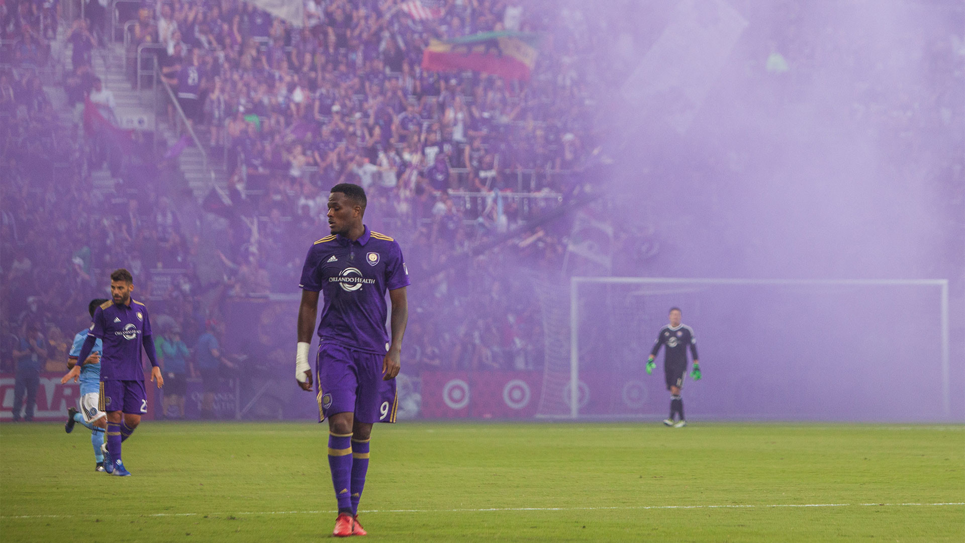 Orlando City SC, Kaká, Fumogeno viola, Stadio, MLS, Full HD 1080p, sfondo desktop