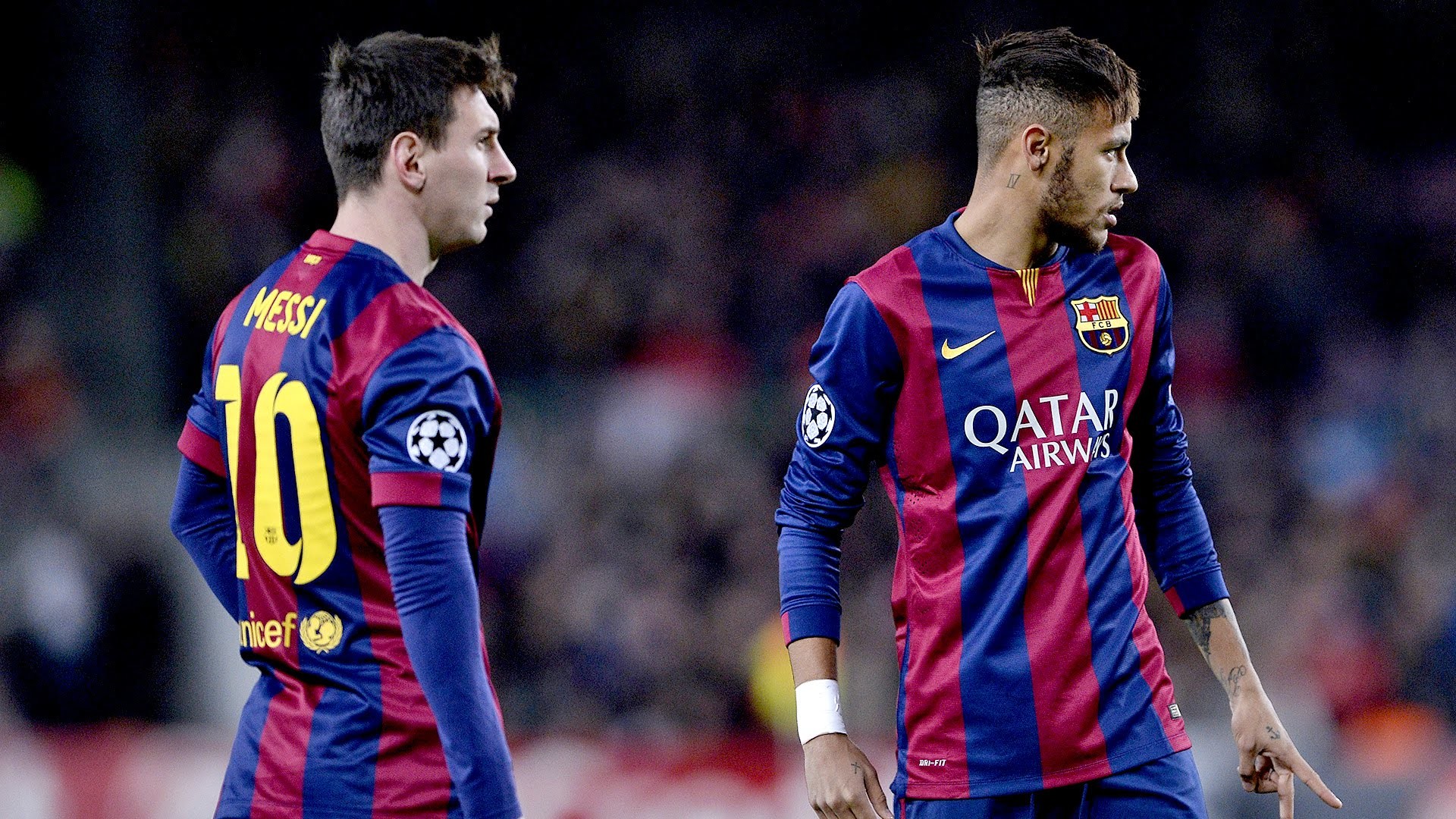 Lionel Messi, Neymar, FC Barcelona, Compagni di squadra, 1920x1080, sfondo per PC