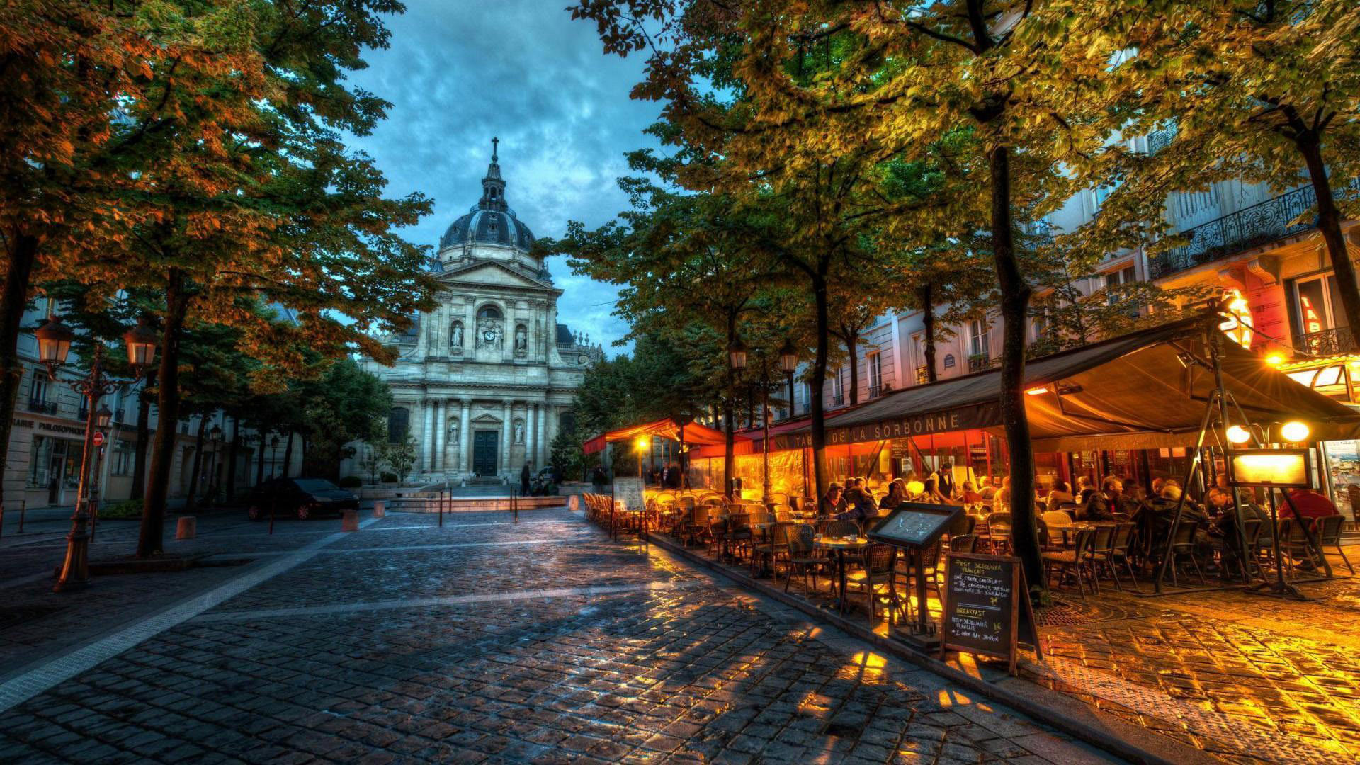 Sorbona, Quartiere Latino, Parigi, HDR, 1920x1080, immagine di sfondo