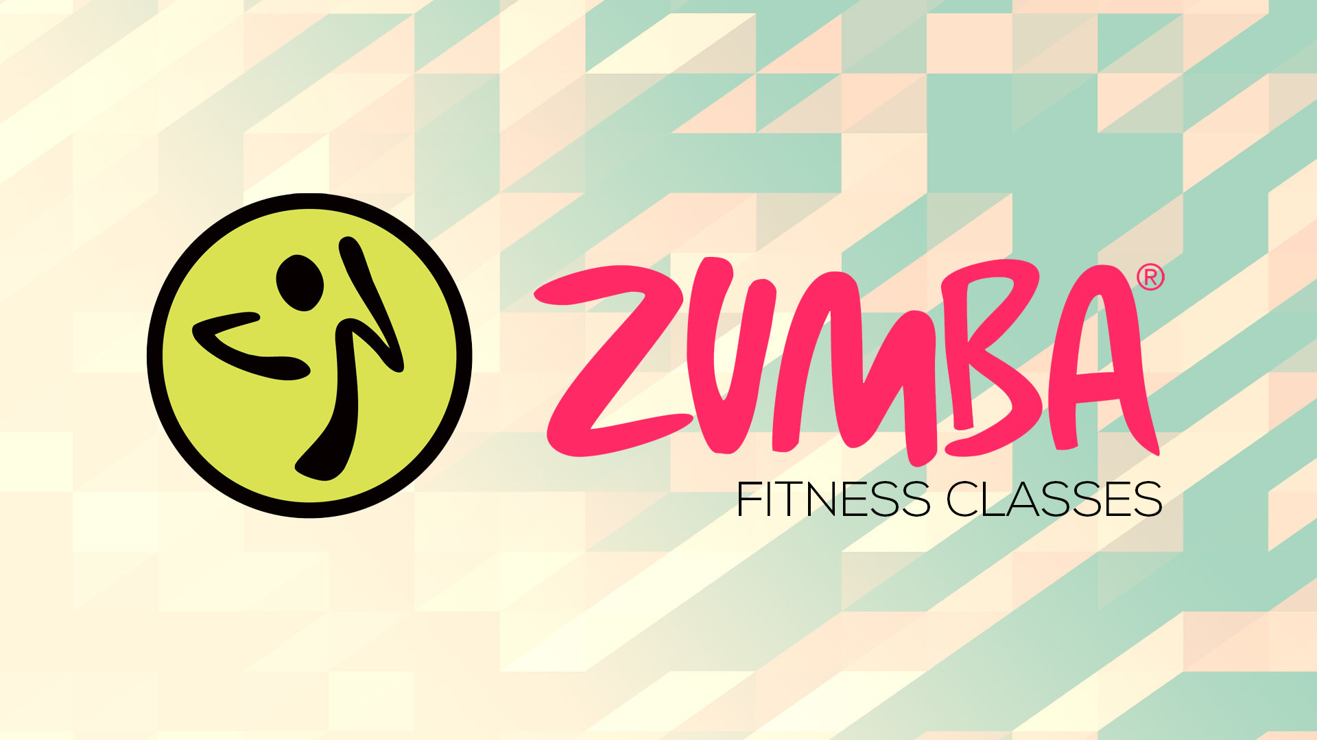 Zumba, Fitness Classes, Logo, Motivi geometrici, Full HD 1080p, sfondo desktop