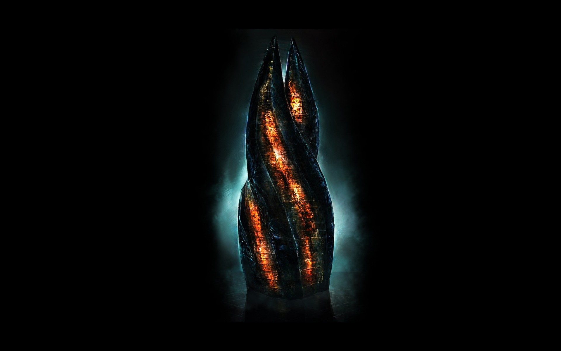 Marker, Dead Space, Monolite, Sfondo nero, Full HD, wallpaper per computer