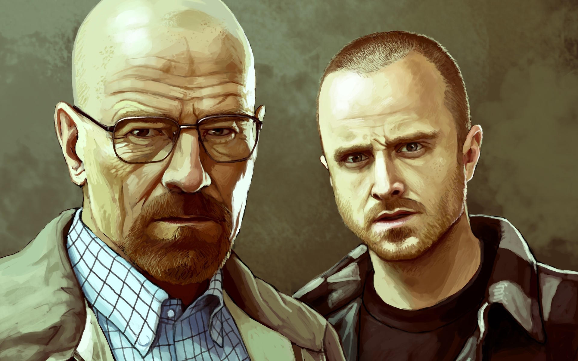 Walter White, Jesse Pinkman, Breaking Bad, Illustrazione, 1920x1200, immagine di sfondo