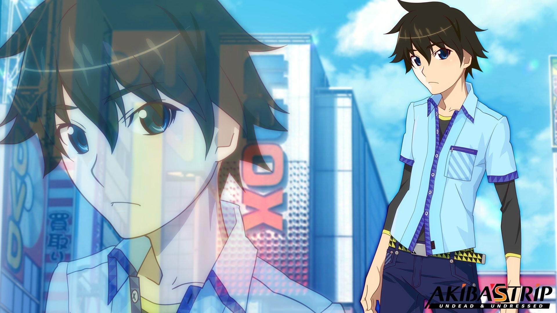 Akiba's Trip: Undead & Undressed, Protagonista, Akihabara, Anime, sfondo 1920x1080 per PC