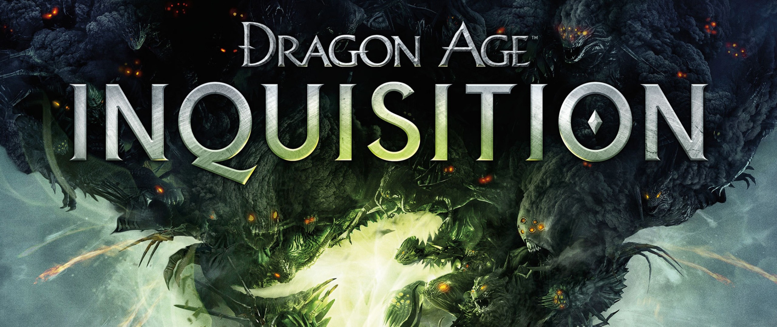 Dragon Age: Inquisition, Logo, Squarcio, Verde, 21:9 1080p, sfondo per monitor ultrawide