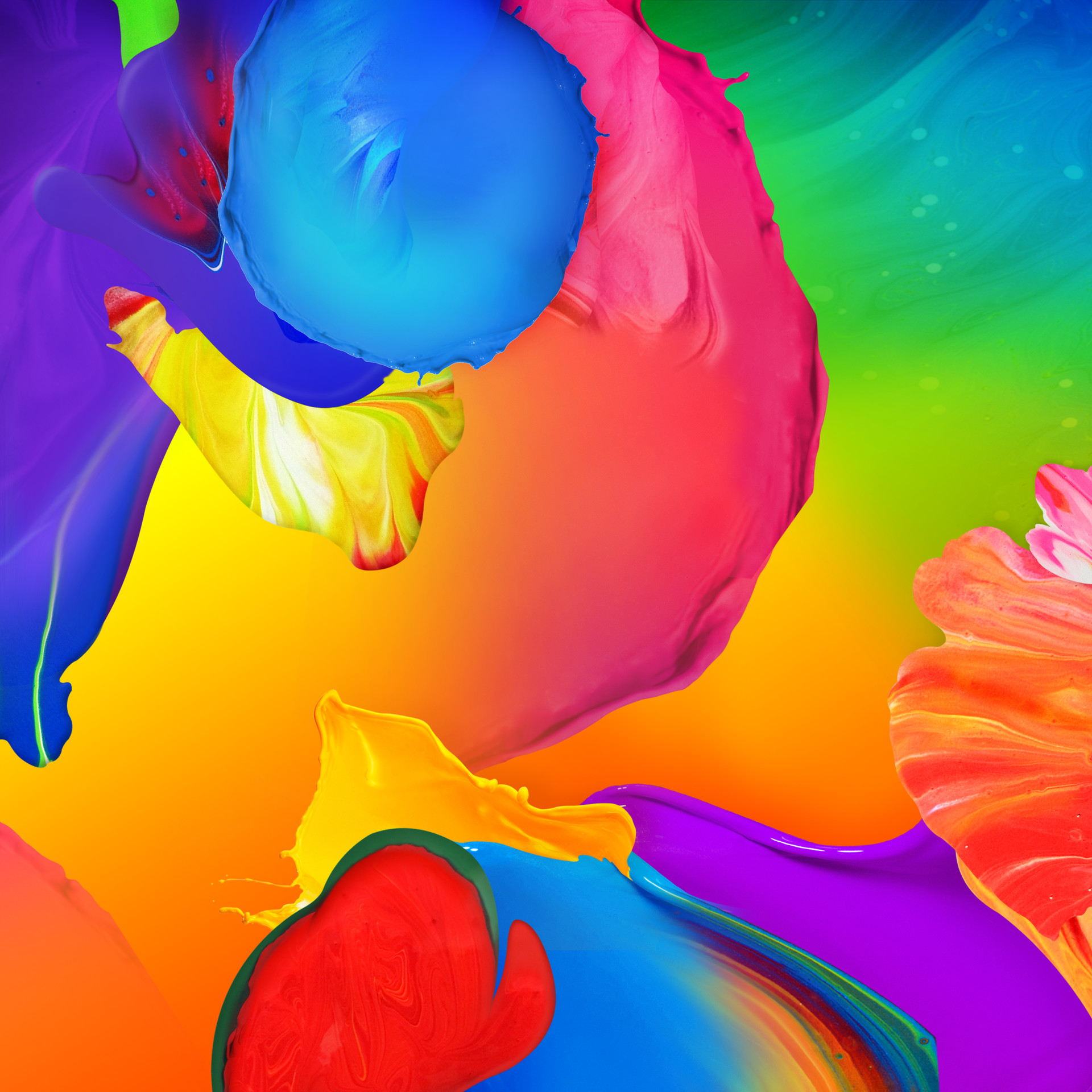Samsung Galaxy Tab S, Vernice, Multicolore, Astratto, Full HD, wallpaper per tablet