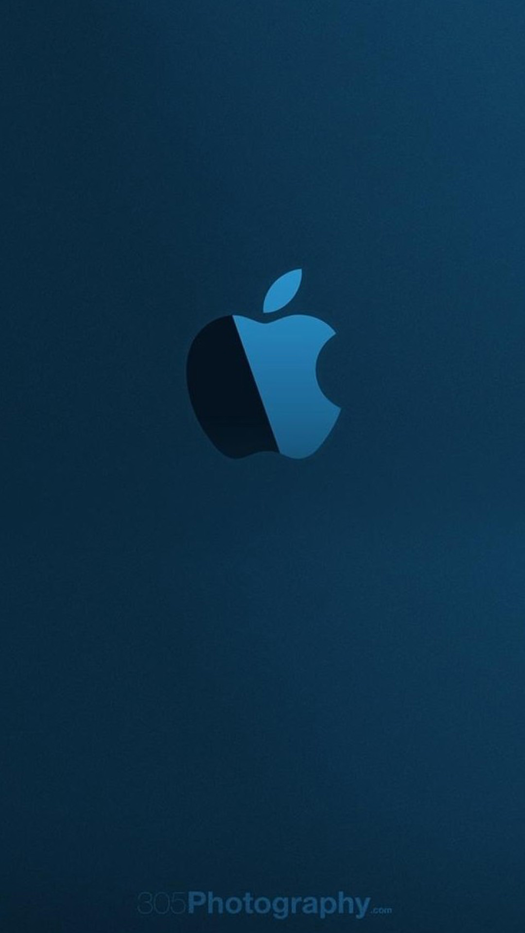 Logo Apple, Apple, Blu scuro, Minimalista, sfondo iPhone 6 verticale