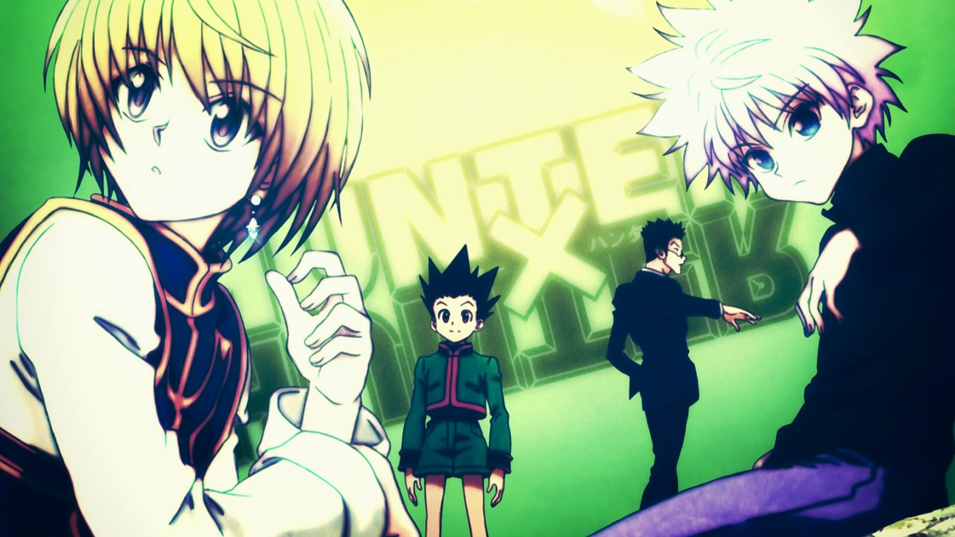 Kurapika, Killua Zoldyck, Gon Freecss, Leorio Paradinight, Hunter x Hunter, sfondo Full HD per PC
