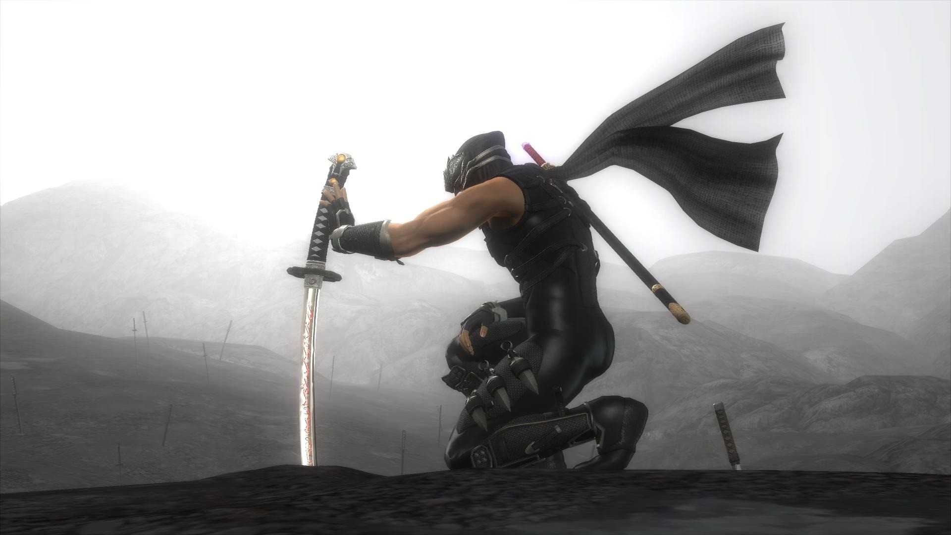 Ryu Hayabusa, Ninja Gaiden, Katana, Nebbia, 1920x1080, sfondo per PC