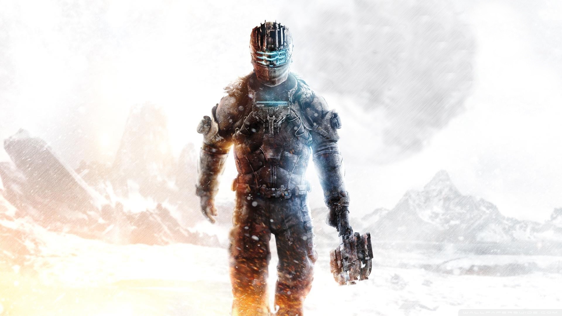 Isaac Clarke, Dead Space 3, Tau Volantis, Neve, Montagne, Full HD, sfondo per PC e portatile