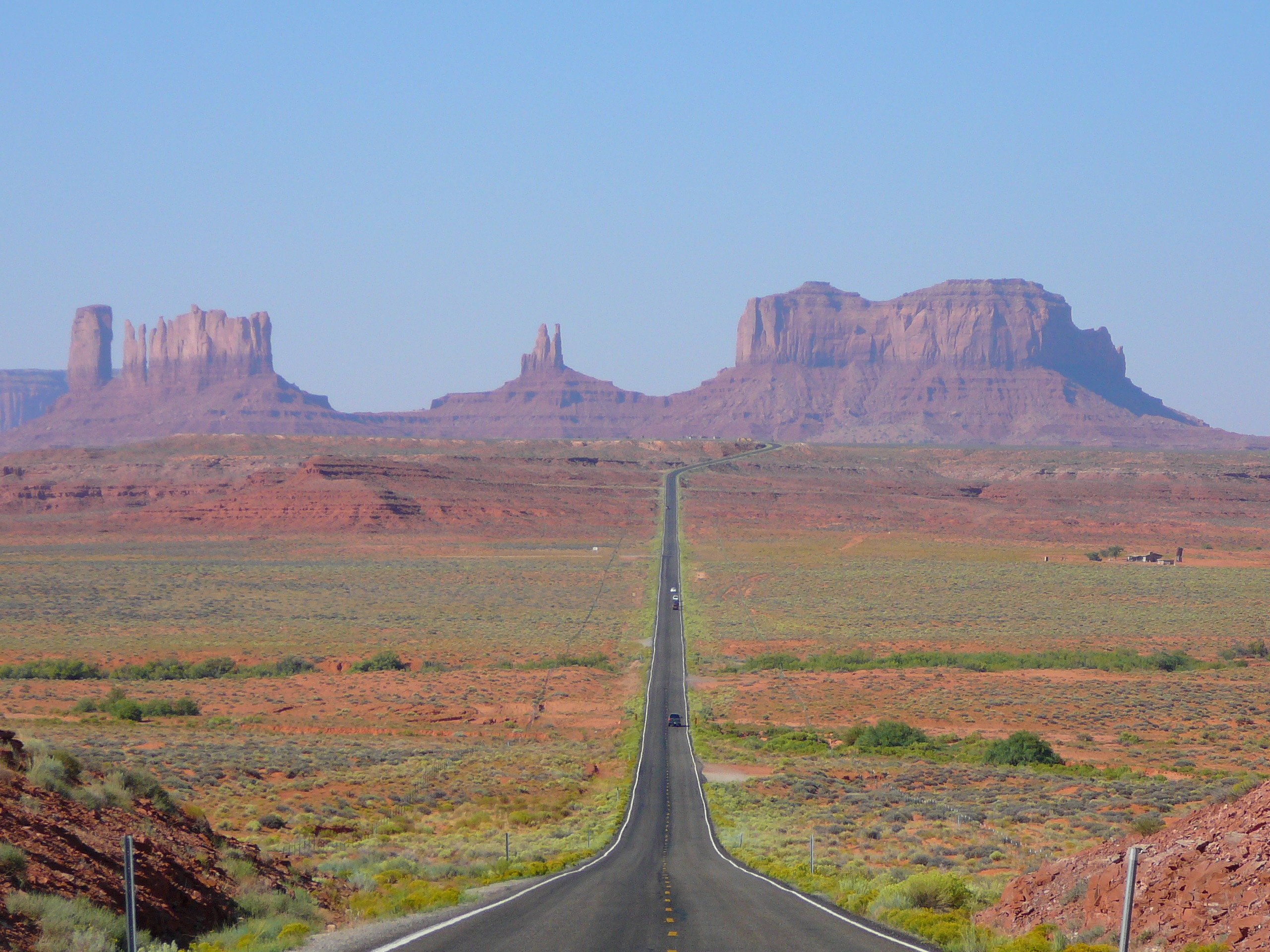 Monument Valley, Forrest Gump Point, U.S. Route 163, Strada dritta, Deserto, Mesa, sfondo per tablet