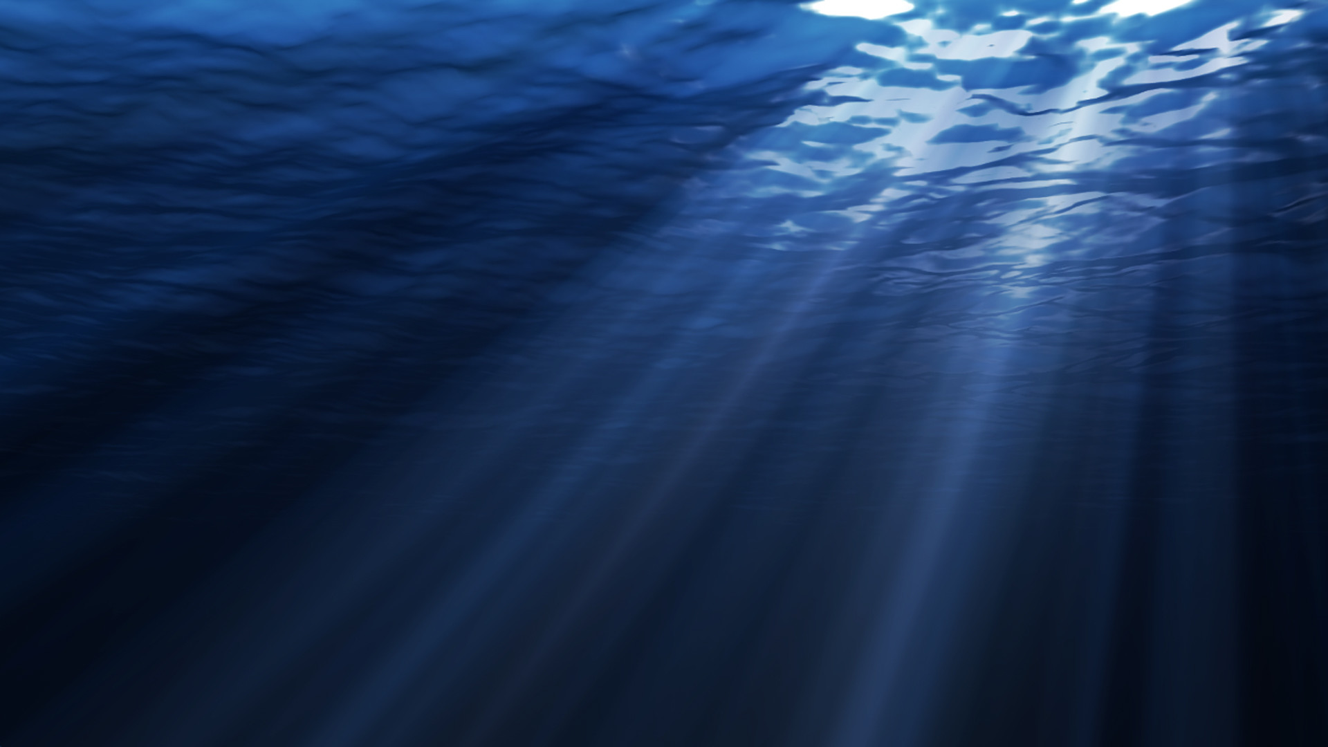 Raggi di luce, Oceano, Blu profondo, 1920x1080, immagine di sfondo