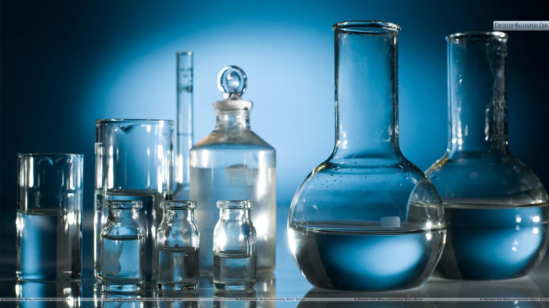 Vetreria da laboratorio, Beute, Chimica, Blu, 1920x1080, sfondo per PC
