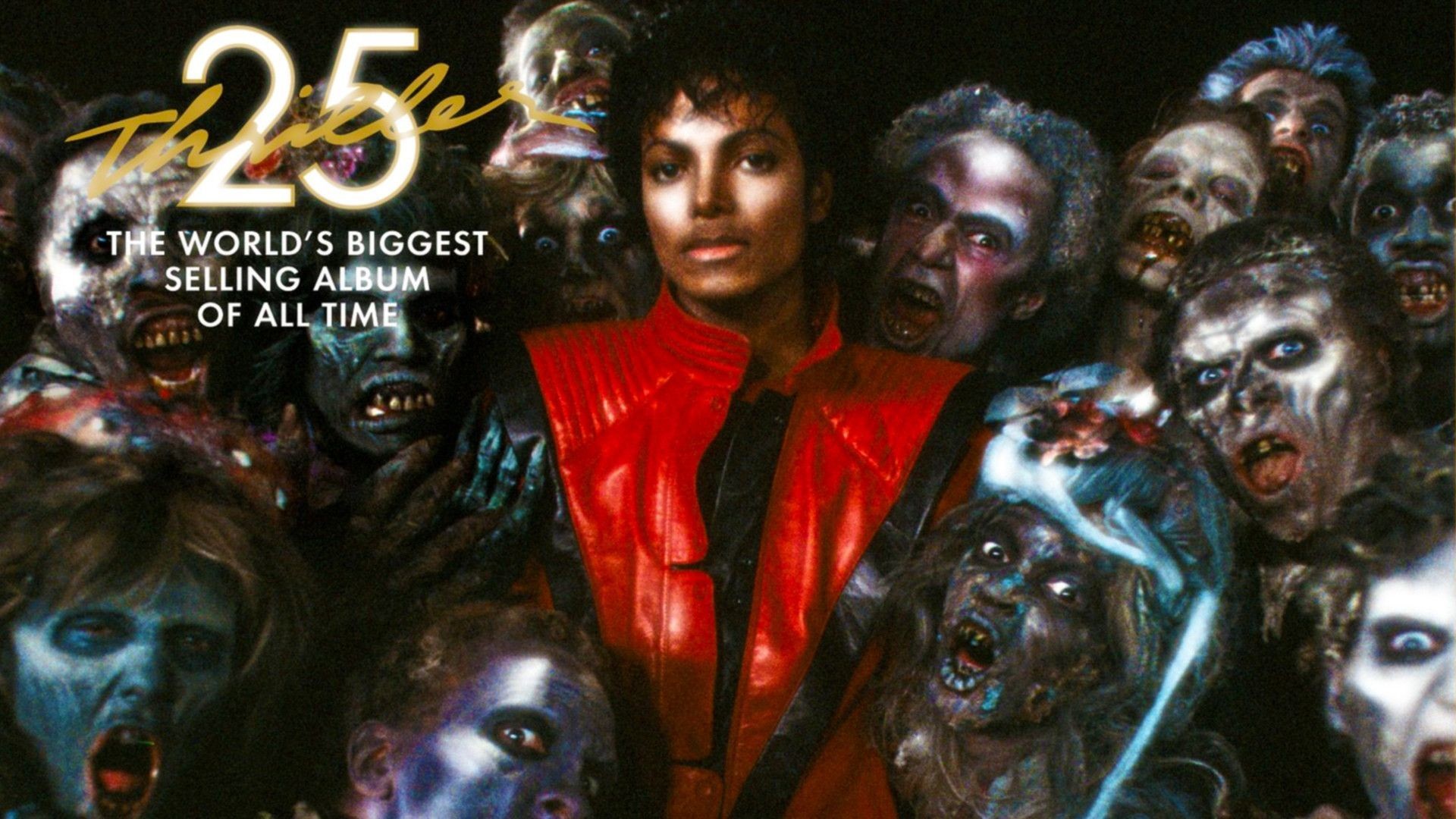 Michael Jackson, Thriller, Thriller 25, Zombie, Giacca rossa, 16:9 Full HD, sfondo widescreen