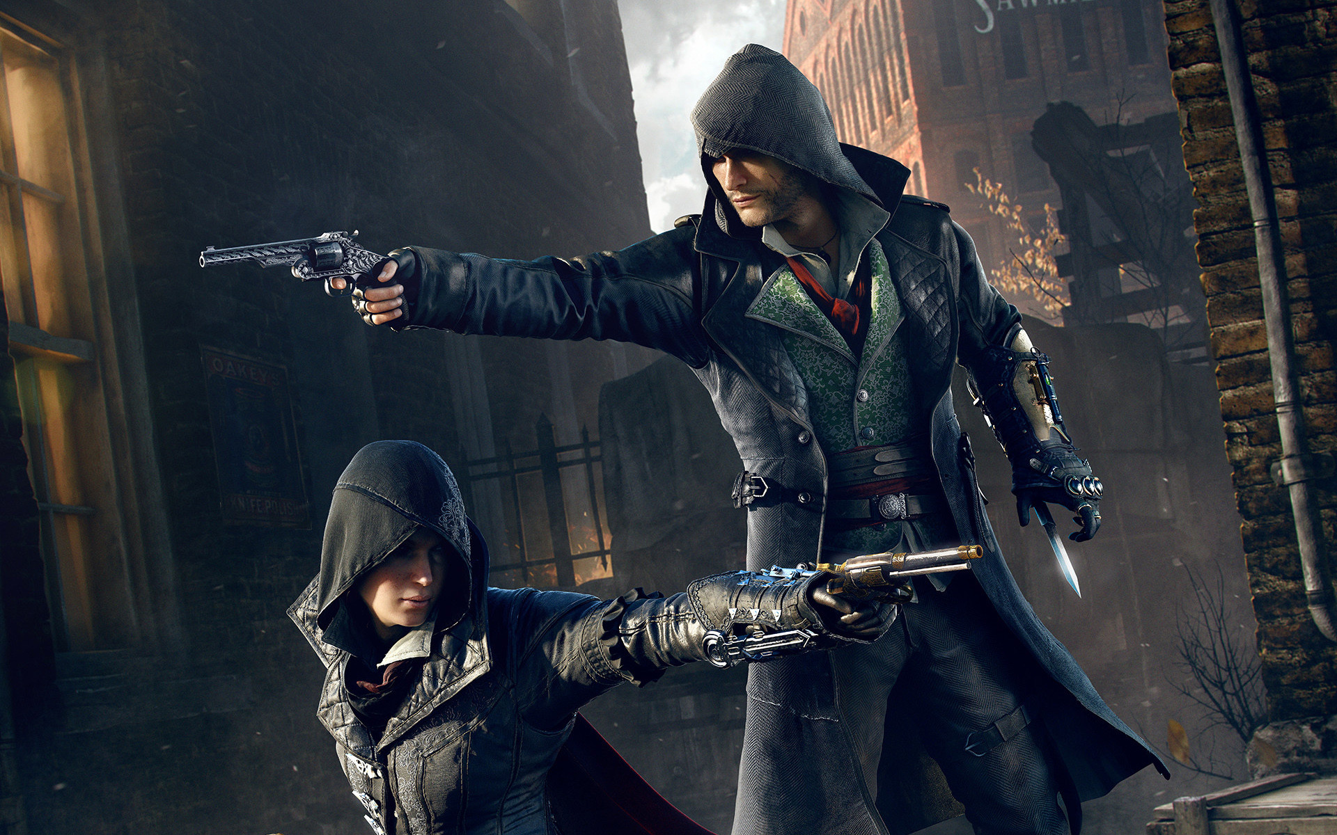 Jacob Frye, Evie Frye, Assassin's Creed Syndicate, Pistole, Vicolo, sfondo MacBook Pro