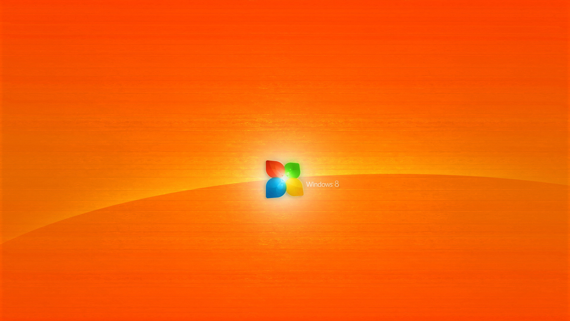 Logo Windows, Arancione, Full HD 1080p, sfondo desktop
