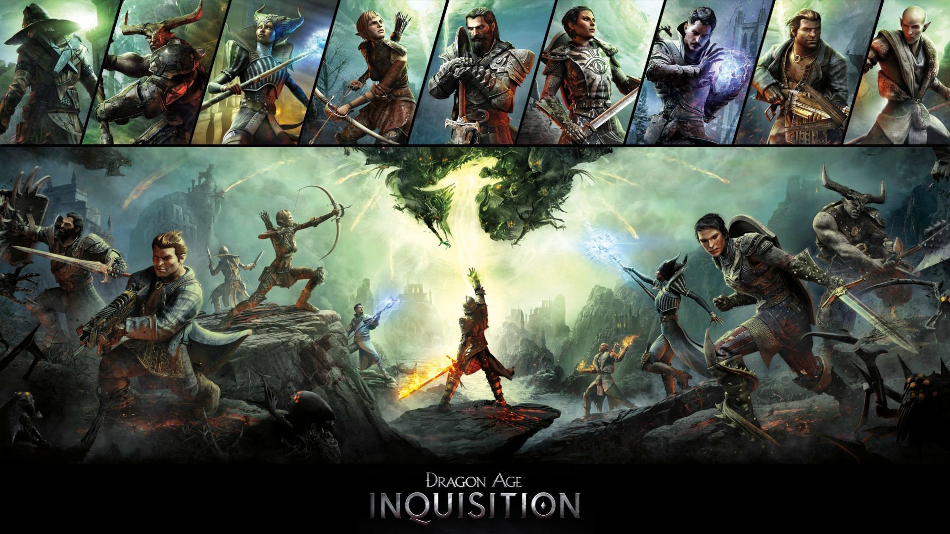 Dragon Age: Inquisition, Compagni, Personaggi, Varco, Battaglia, sfondo desktop 1080p