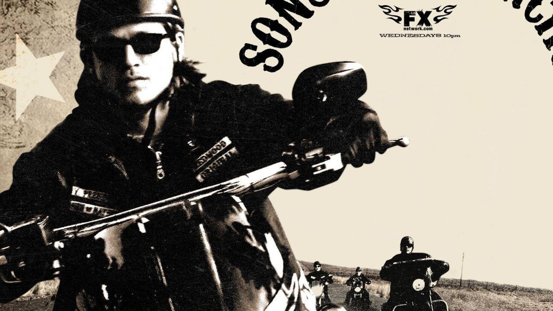 Charlie Hunnam, Jax Teller, Sons of Anarchy, Moto, FX, Full HD, sfondo Windows 11