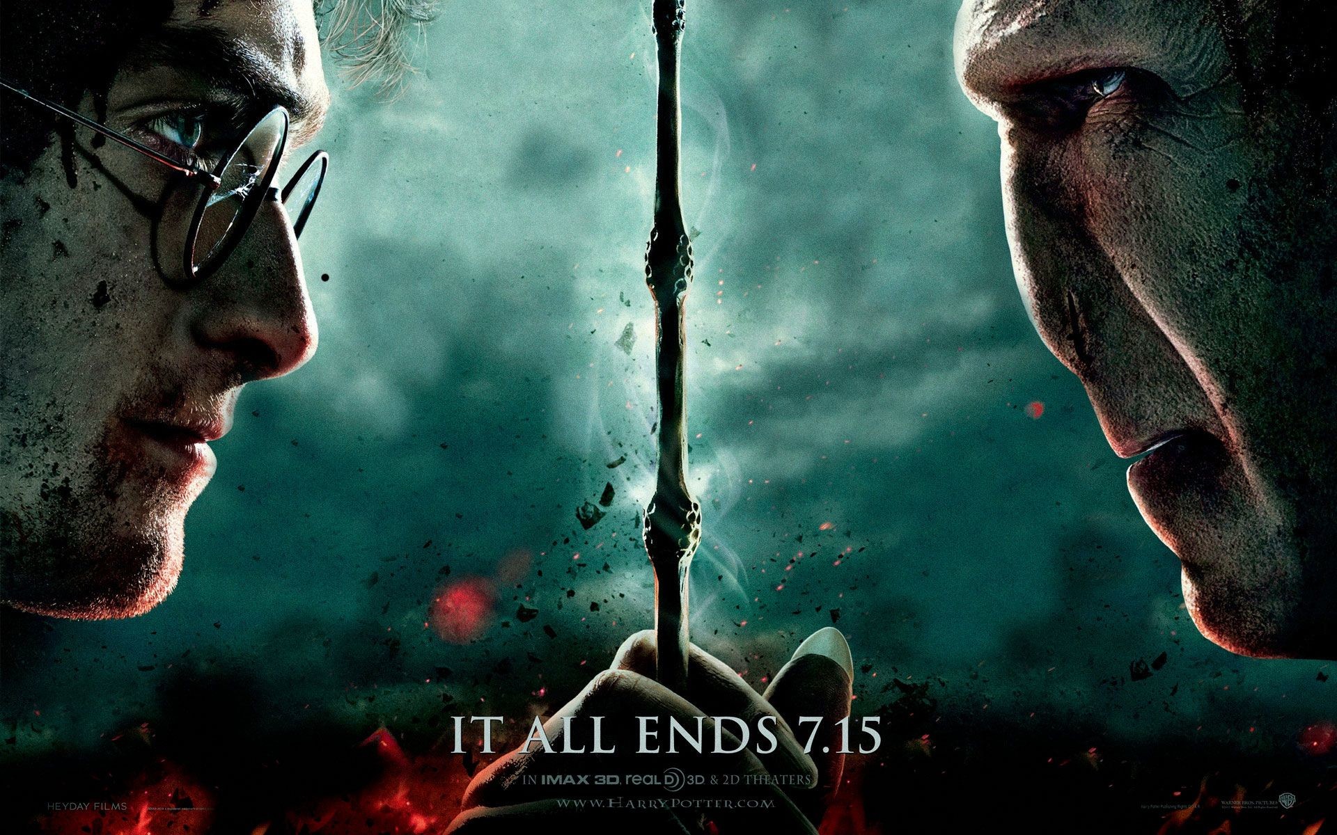 Harry Potter e i Doni della Morte - Parte 2, Harry Potter, Lord Voldemort, Bacchetta di Sambuco, Ralph Fiennes, sfondo desktop