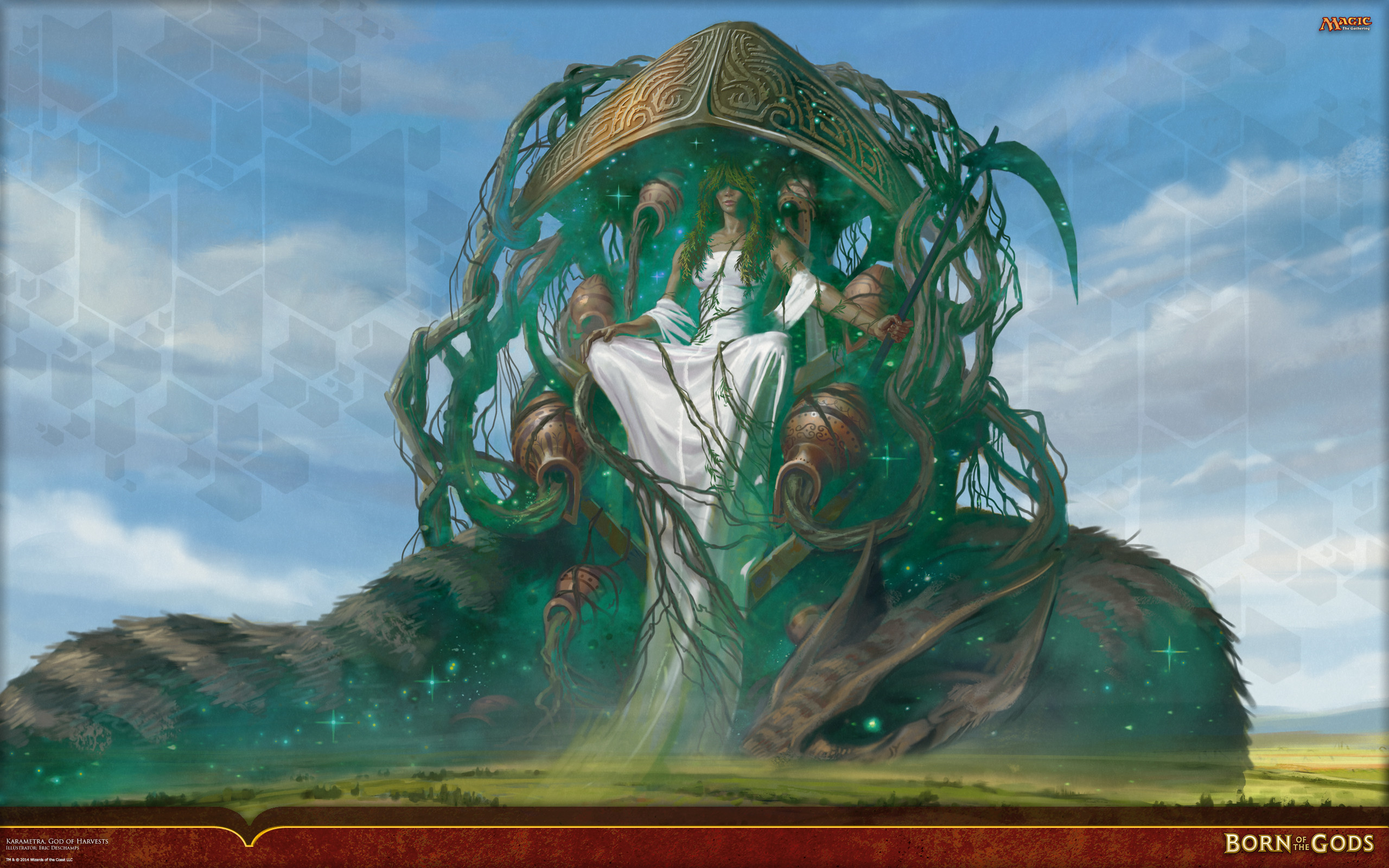 Born of the Gods, MTG, Creatura, Viticci, 2K, sfondo Windows 11
