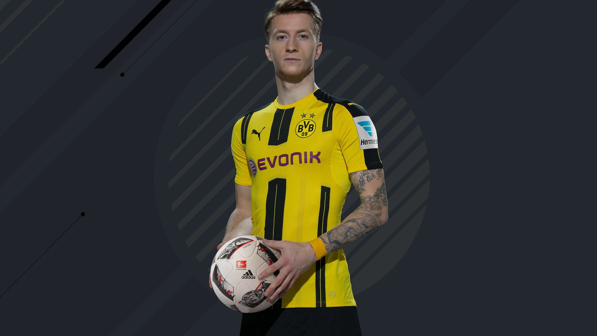 Marco Reus, FIFA 17, Borussia Dortmund, Pallone, Full HD, sfondo per PC e portatile