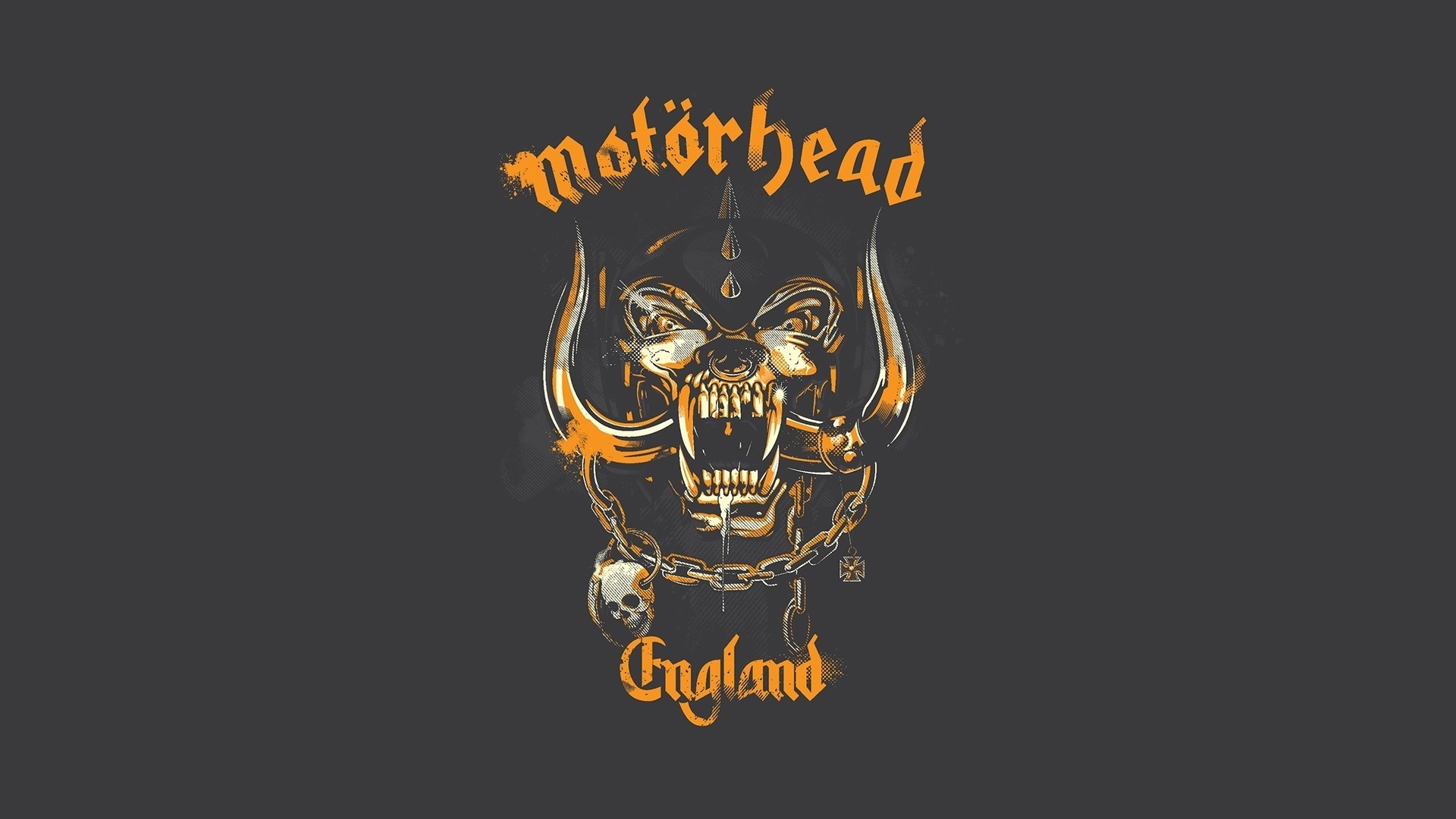 Motörhead, Snaggletooth, Logo, England, 16:9 Full HD, sfondo widescreen
