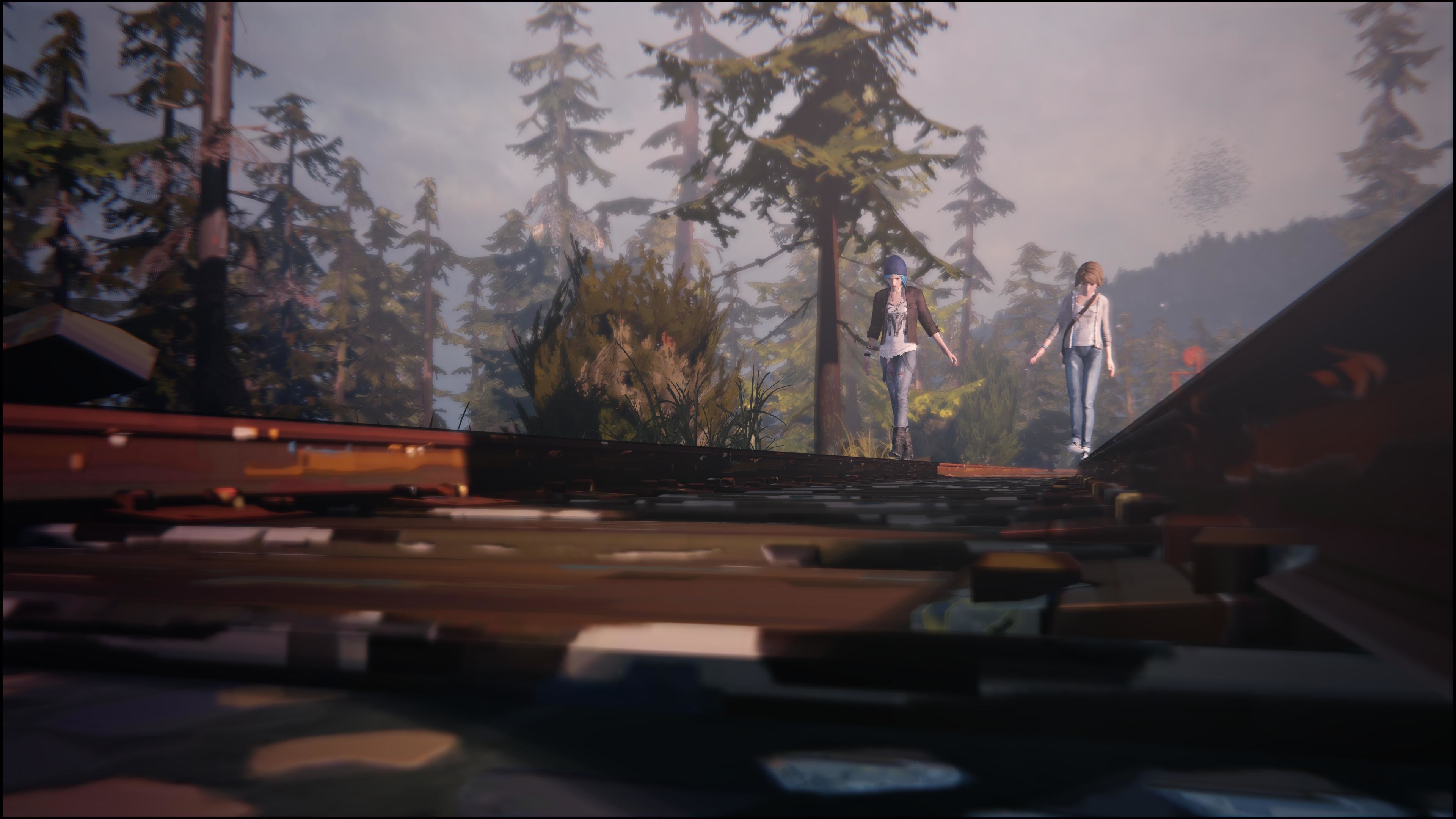 Max Caulfield, Chloe Price, Life is Strange, Binari, Foresta, 4K, wallpaper per PC